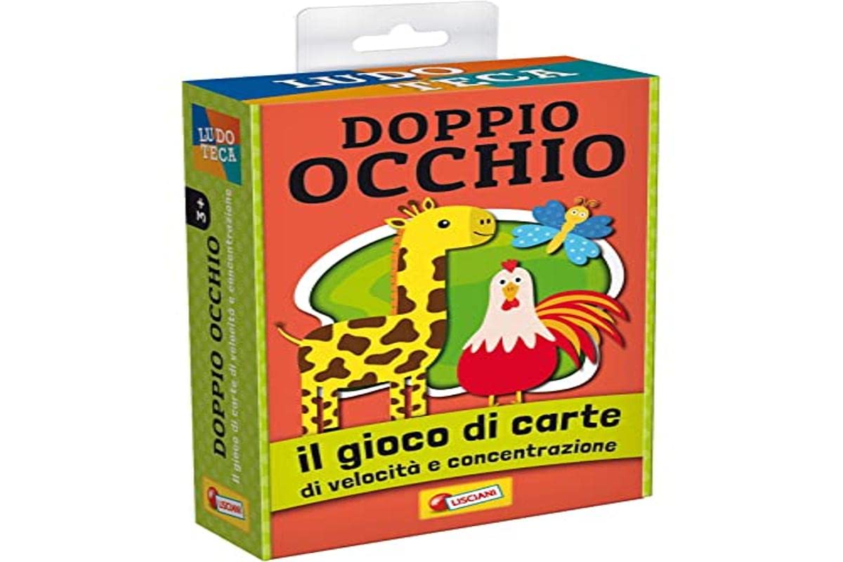 Liscianigiochi Game House Children Cards Double Eye Board Game, Multicolor, 85750