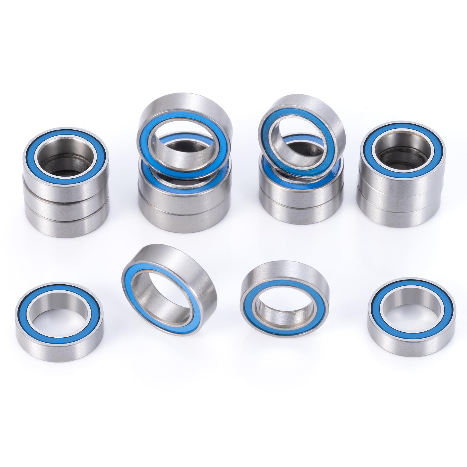 BRKRC Steel 16 Pcs Sealed Bearings Kit for Arrma 1/18 Granite Grom Mega Upgrade Parts