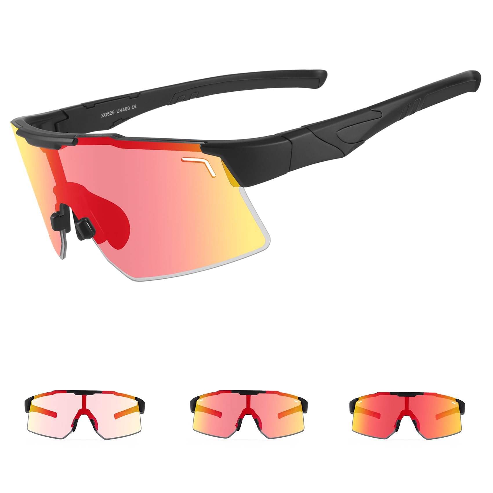 DUDUKING Gafas de sol polarizadas polarizadas para hombre y mujer, gafas deportivas para ciclismo, correr, golf, béisbol