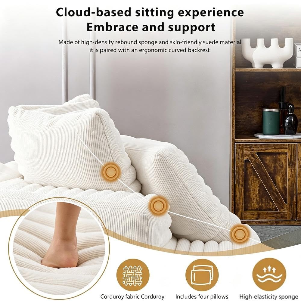 Sofa Ohne Knochen, Einzelschlafsofa für Erwachsene, Kein Zusammenbau