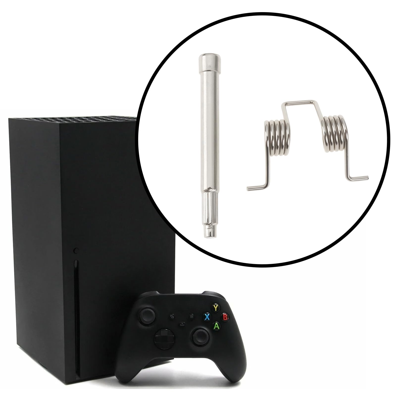 Briny River 2 zestawy sprężyn kontrolera spustu LT RT i metalowy pręt osi pinów kompatybilny z Xbox Series X/S