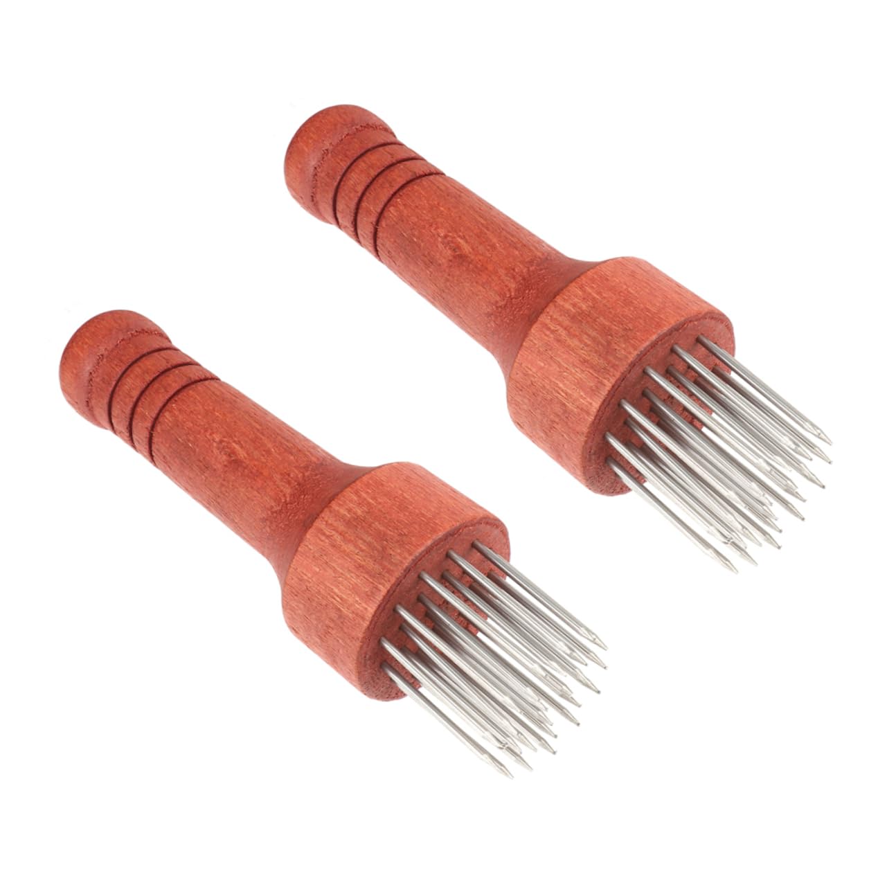 VINTORKY 2 Pcs Stainless Steel Needle Meat Tenderizer Tool for Efficiently Tenderizing Pork Beef Chicken Kitchen Accessory for Bbq and Marinades