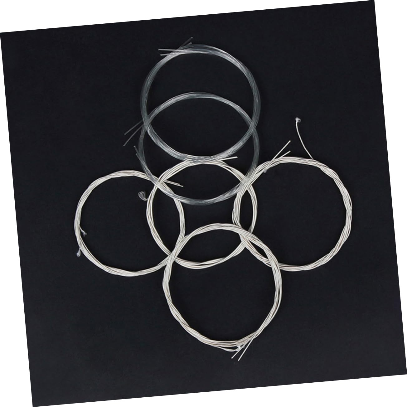 Abaodam Metal String 1 Set Nylon Strings for Bright Sound Nylon Silver-copper Alloy Coated Constructi