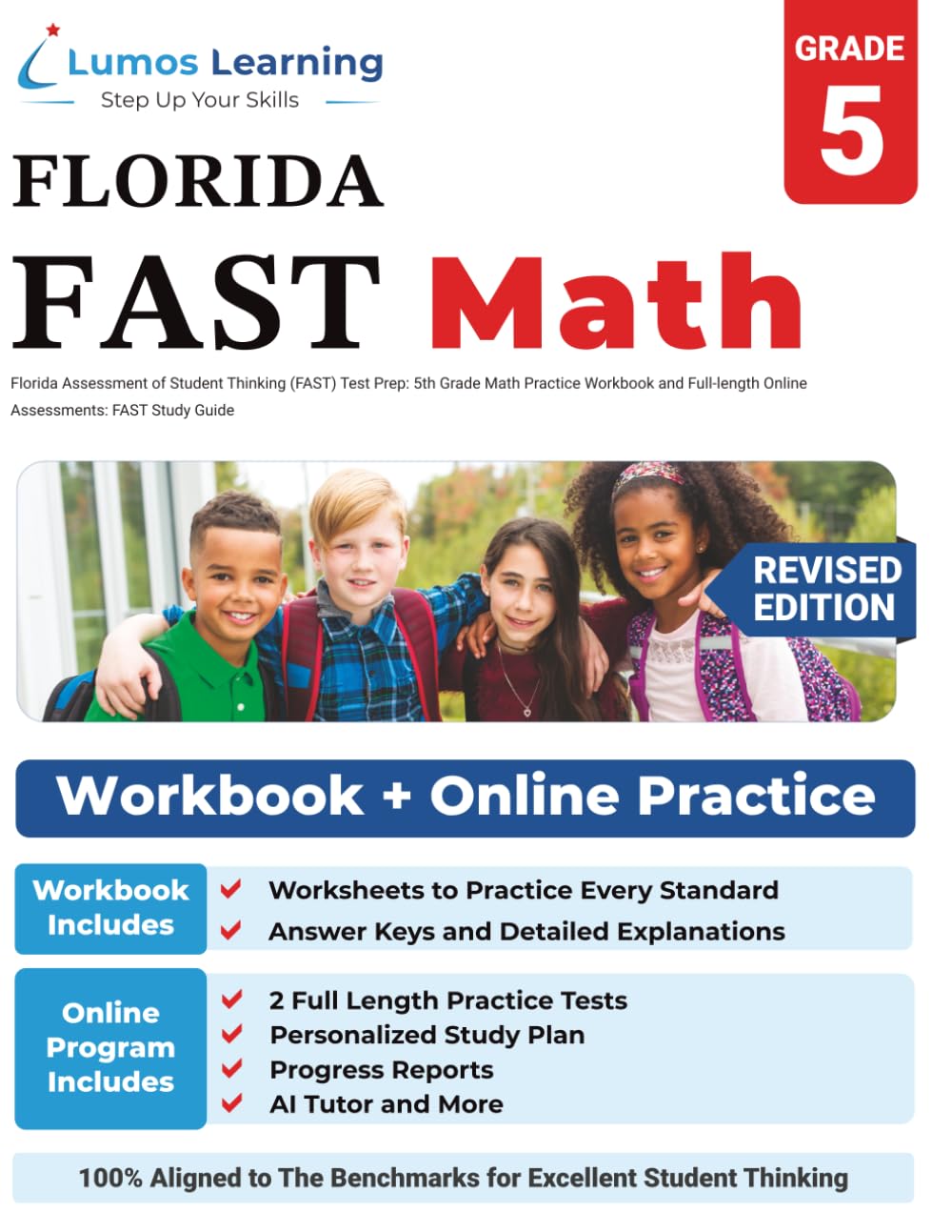Florida Assessment of Student Thinking (FAST) Test Prep: 5th Grade Math Practice Workbook and Full-length Online Assessments: FAST Study Guide