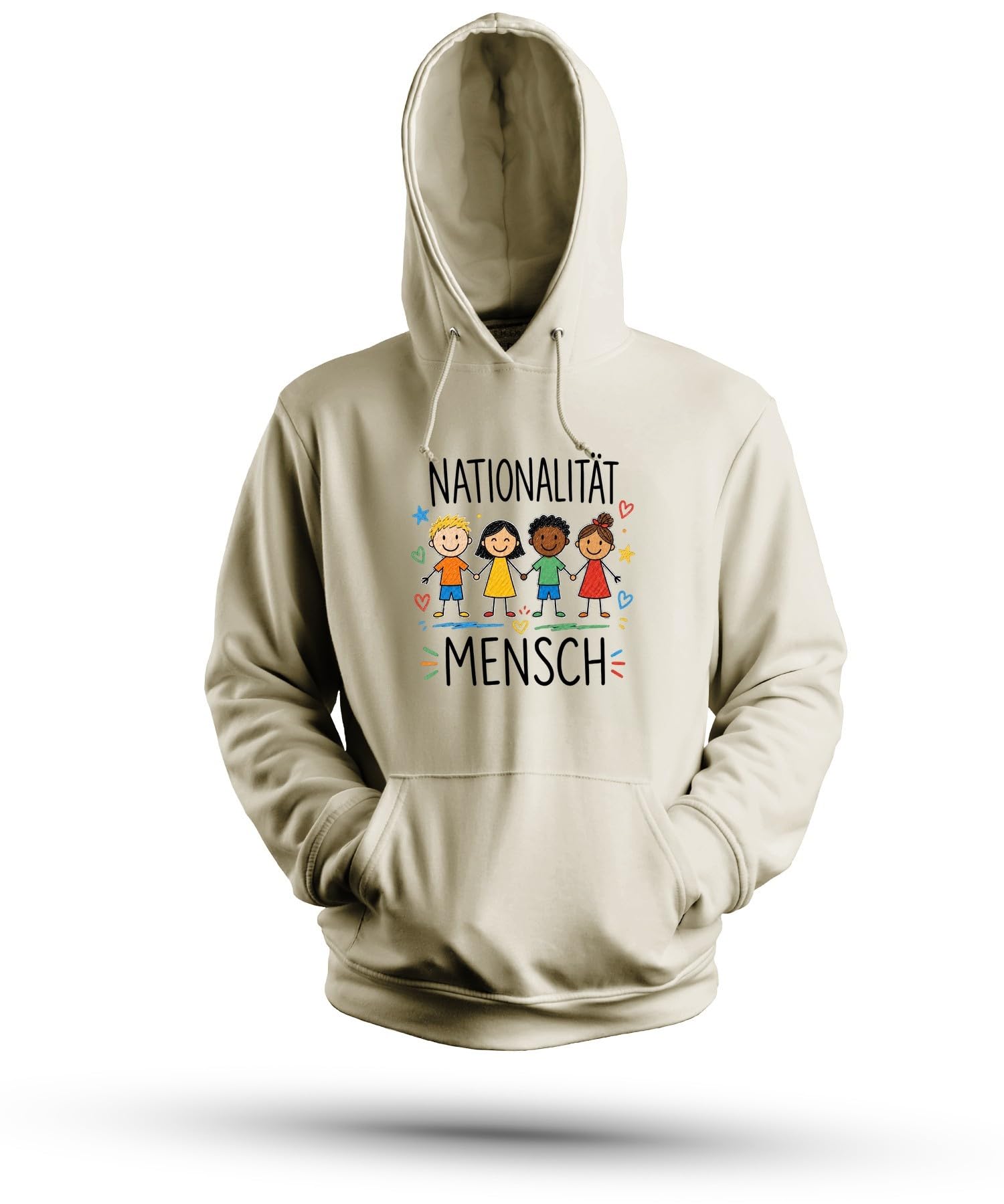 Narodowość człowiek dzieci wielokulturowa prezent unisex bluza z kapturem bluza z kapturem