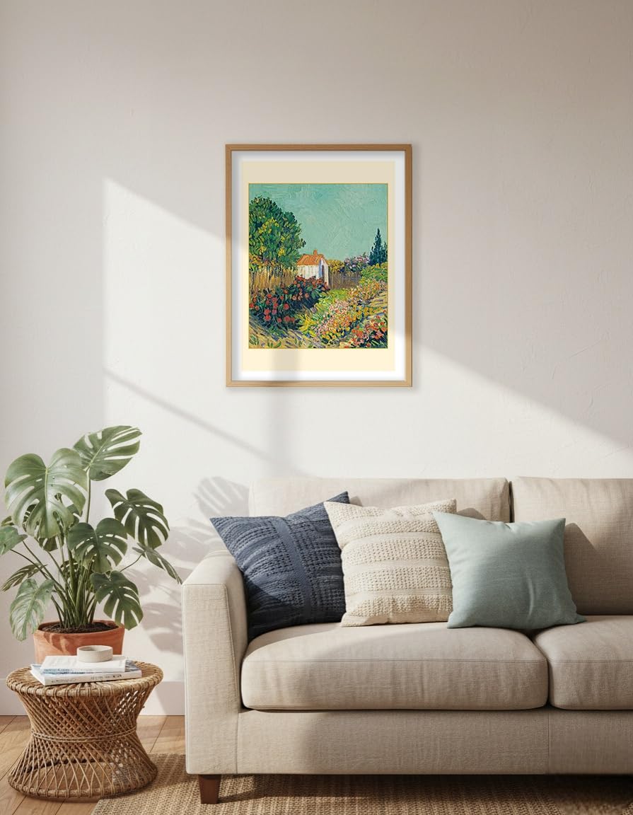 Landscape - From an Original Color Painting by Vincent Van Gogh c