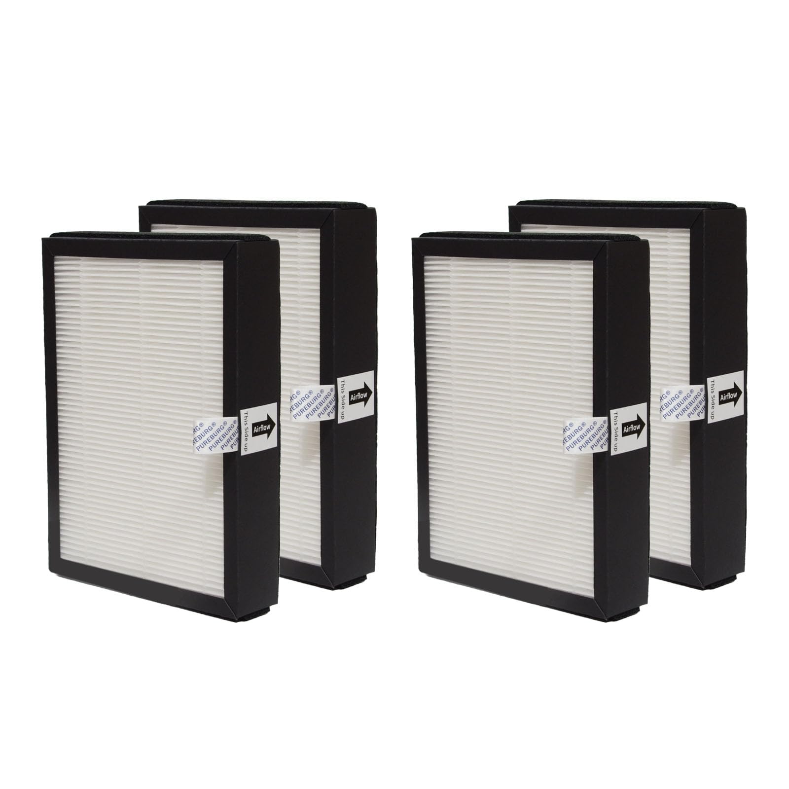 PUREBURG 4 sztuki filtrów zamiennych kompatybilnych z Venta AeroStyle Compact AW730 AW735 oczyszczacz powietrza, nawilżacz powietrza 2 w 1, filtr HEPA H13