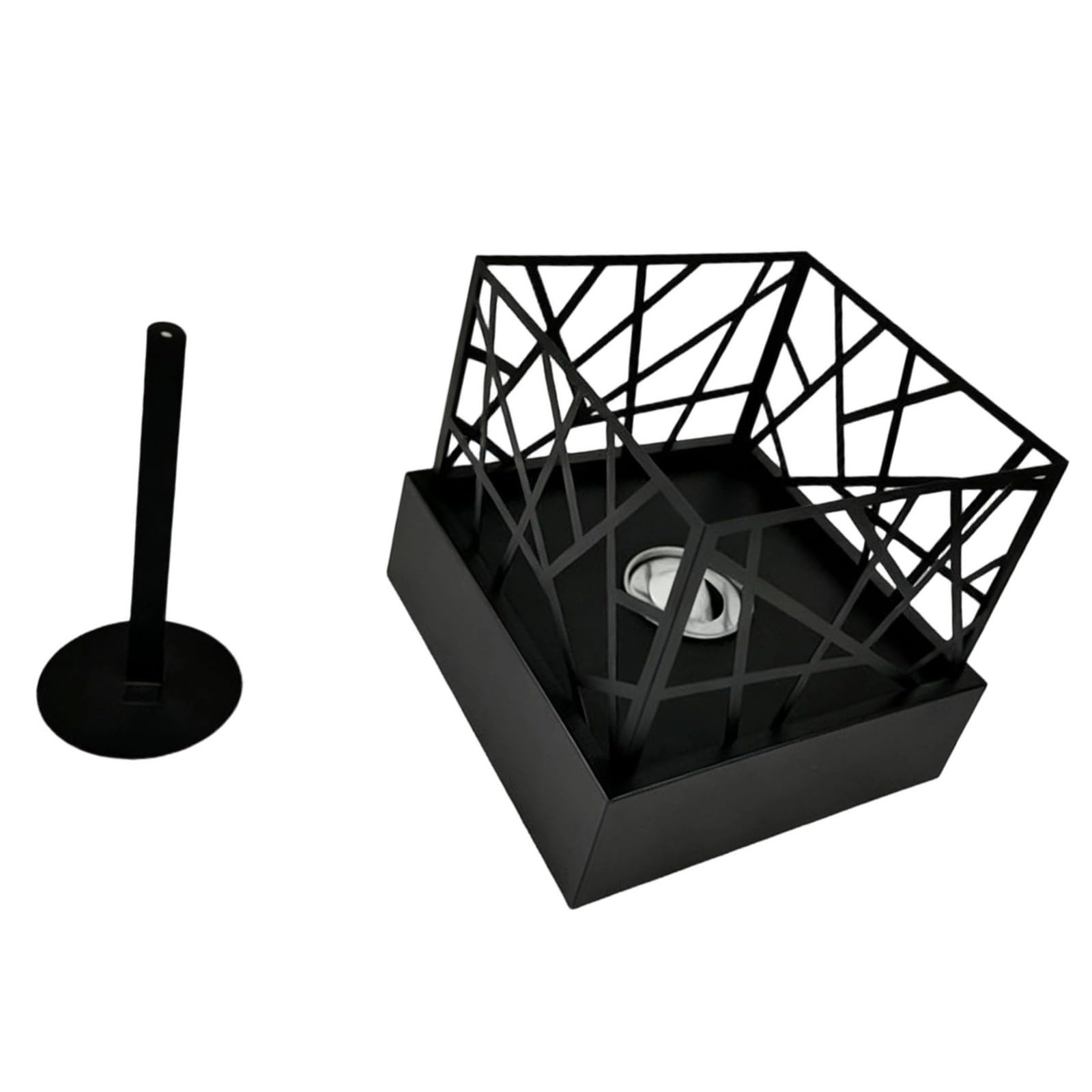 Calentador De Alcoholes Que Quema Llamas Diseño Compacto Metal Aparato Calefacción Interior Eficiente para Decoración para Sala Estar Estufa Alcoholes Moderna
