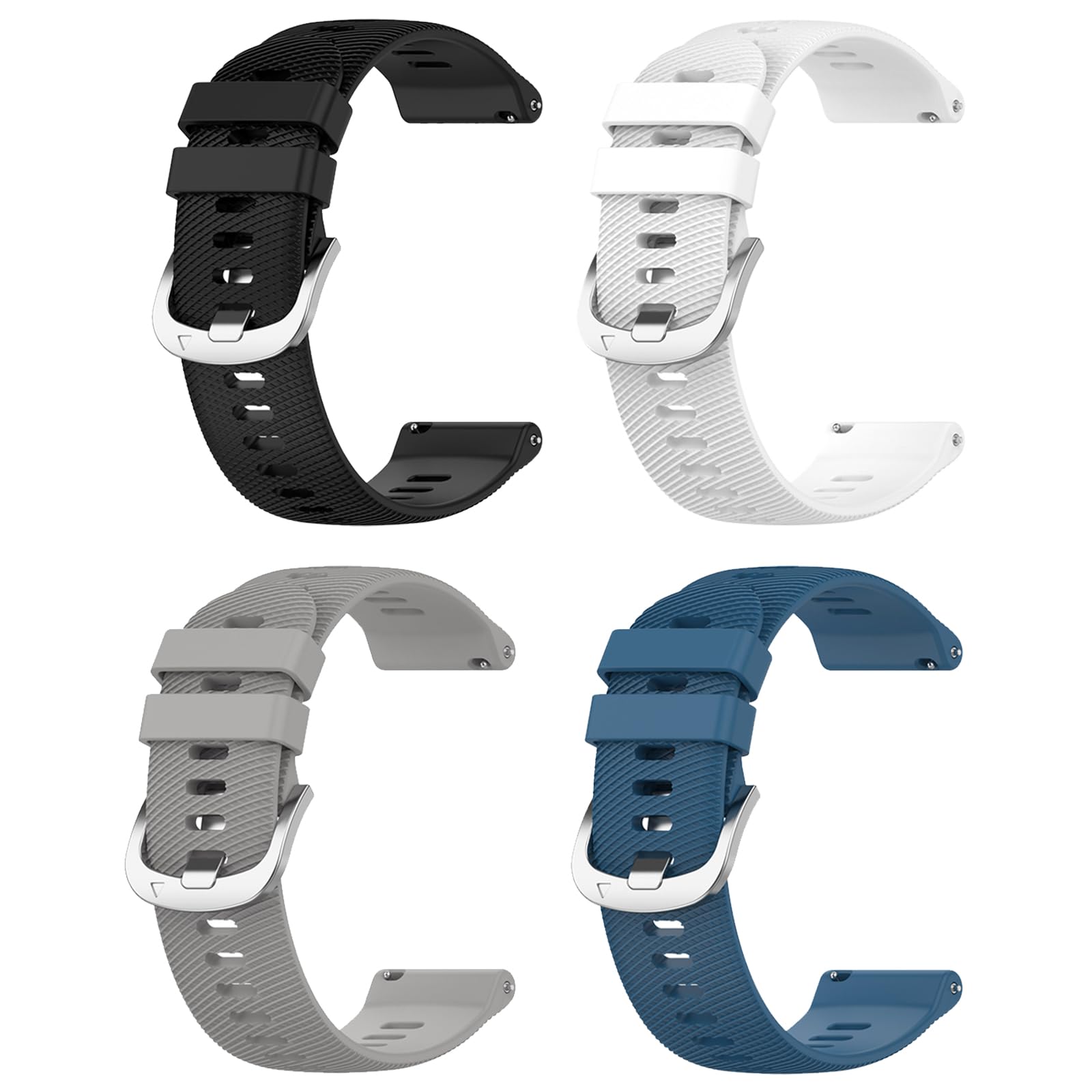 Lot de 4 bracelets de rechange en silicone pour Coros Pace 3/Apex2 Pro/Apex Pro/Apex 46 mm