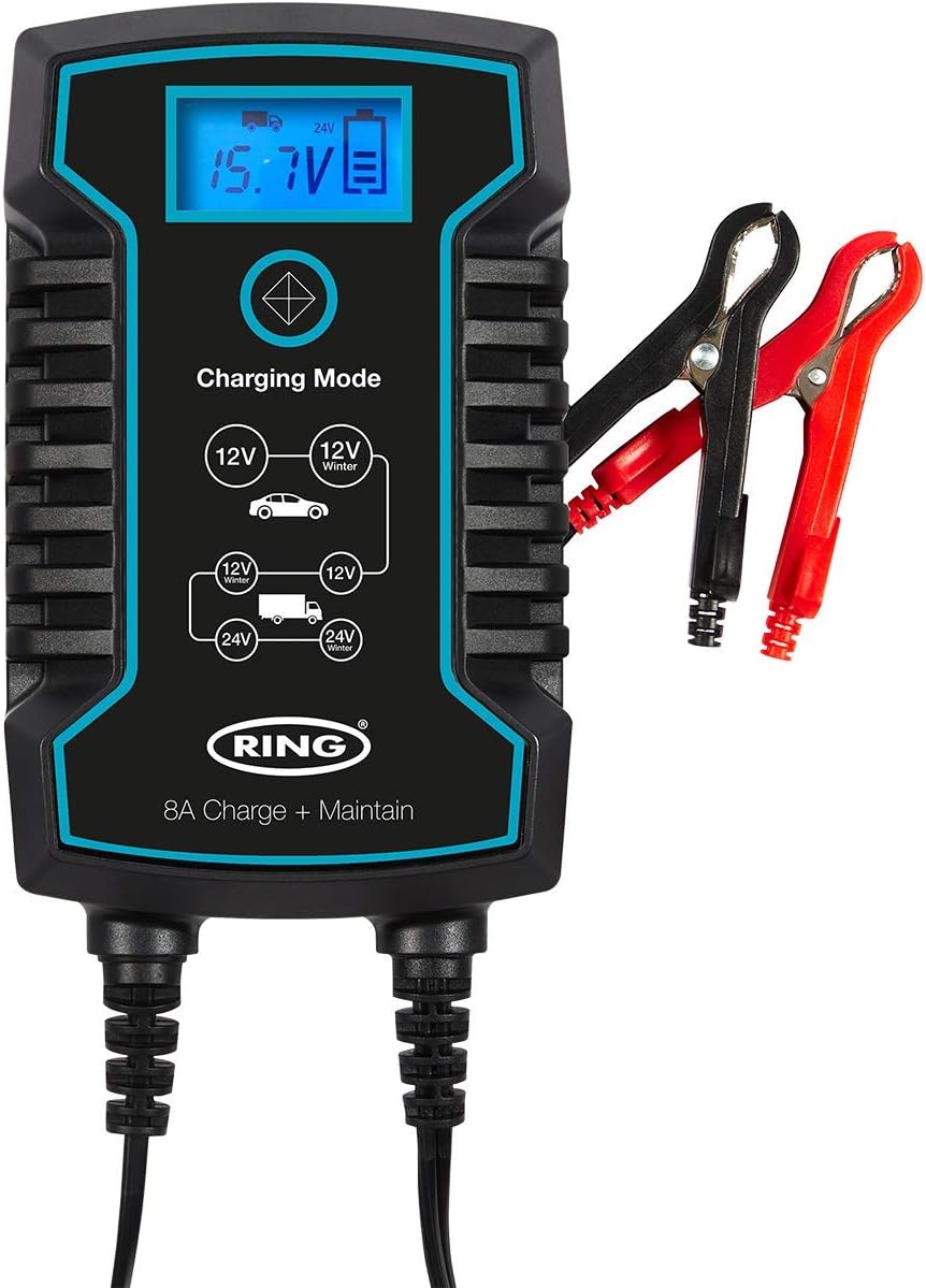 Ring Automotive RSC808 smart car battery charger 12v 24v 8A Amazon.co