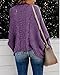Women Long Sleeve Open Front Chunky Cardigan Sweaters Soft Cable Knit Cardigans Sweater with Pocket Fall Outwear (Dark Purple,3X-Large)
