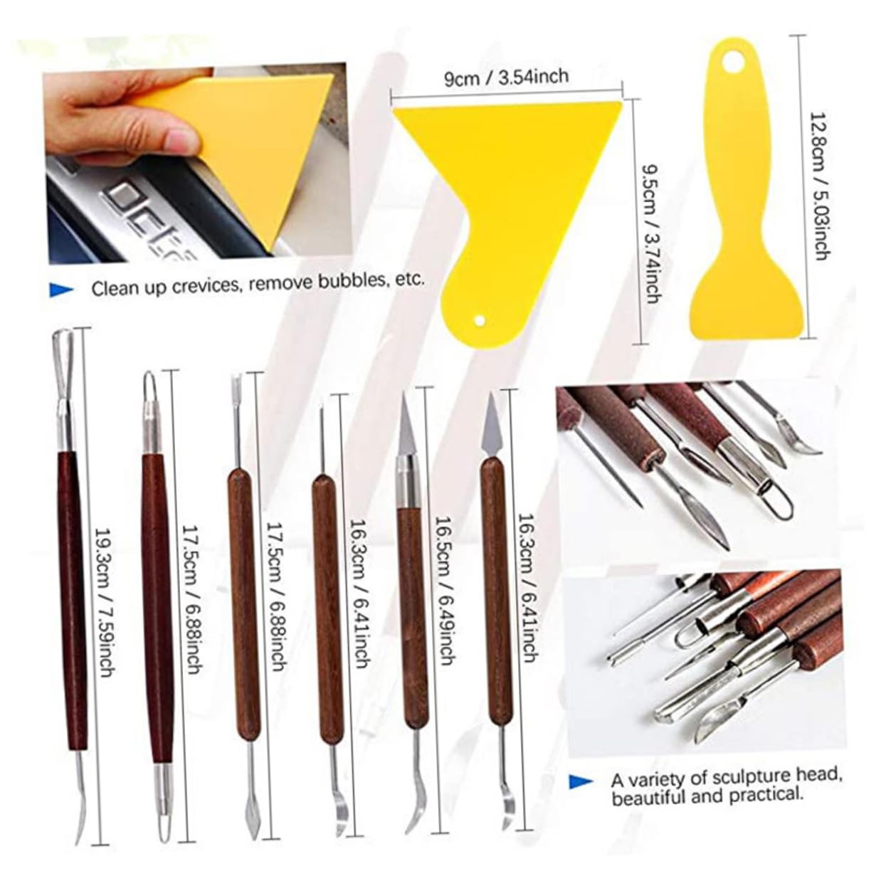 DOITOOL 26 Pcs Sculpting Tool Set for Clay Modeling and Engraving Durable DIY Carving Kit for Art Projects and Sculpture Crafting