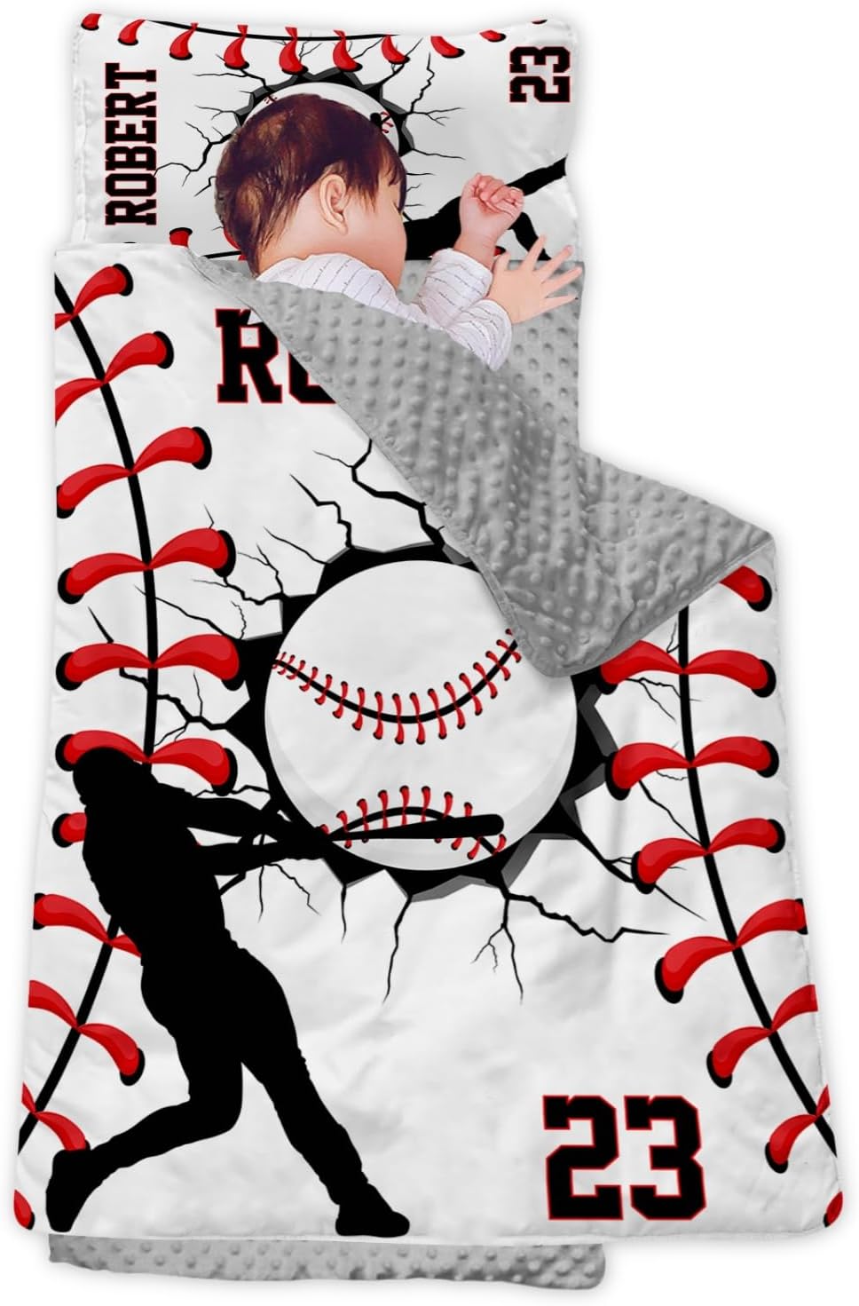 Personalized Girls Nap Mat - Custom Name Toddler Sleeping Bag with Pillow and Blanket for Daycare Preschool Travel Camping