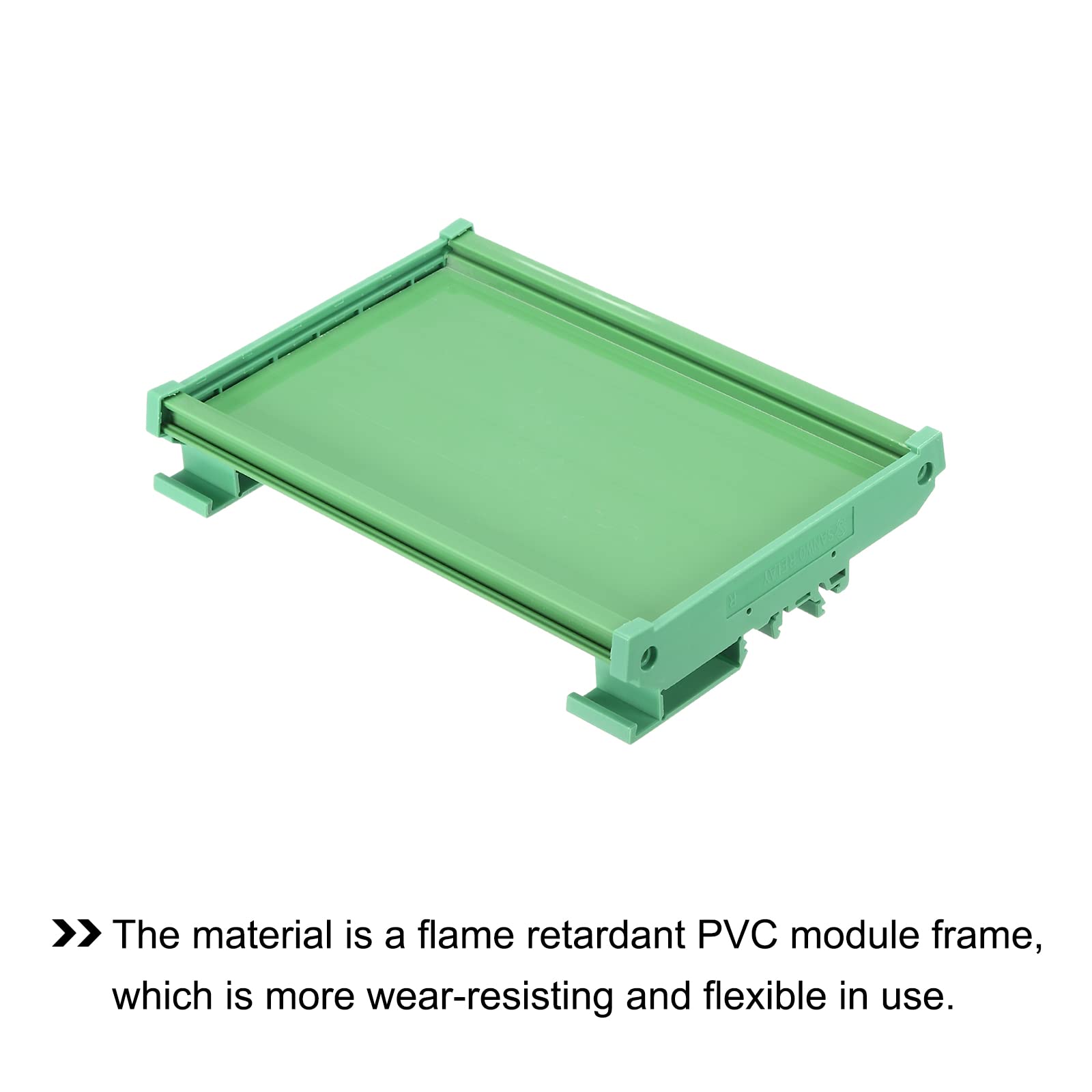sourcing map PCB DIN Carril Montaje Portador, Circuito Placa Montaje Soporte 100x160mm Verde
