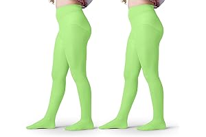 Lime Green Toddler Tights: Vibrant Opaque Microfiber Comfort for Young Legs