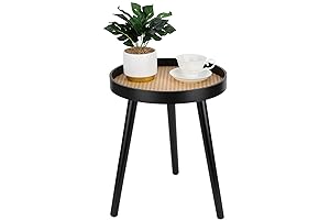 Rattan Round Side Table: Upgrade Your Decor with Boho Charm