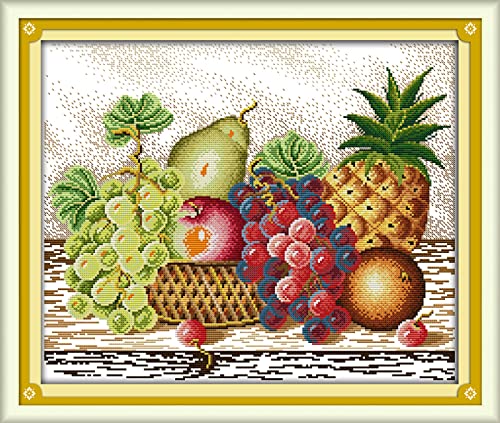 Point de Croix Broderie Motif Fruit décoration intérieure