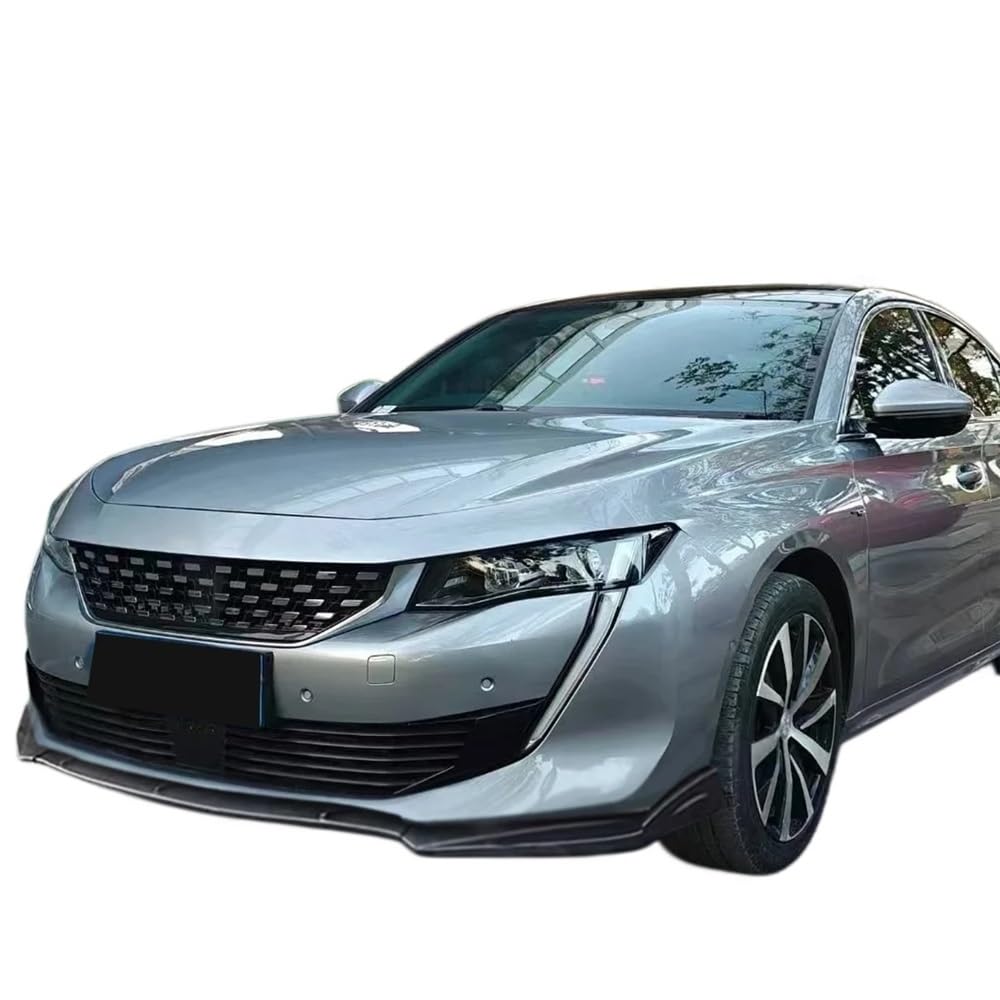 Kompatybilny z Peugeot 508 MK2 R83 508 S/SS/W GT Line 2018-2022 przedni spojler zderzaka Splitter pokrywa dyfuzora deflektor Body Kit Tuning(Carbon Look)