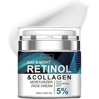 Advanced Retinol Cream Face - Anti-Wrinkle Face with Hyaluronic & Collagen Moisturising Cream for Dry Skin Anti-Ageing Cream for Men and Women Day and Night Cream Against Wrinkles
