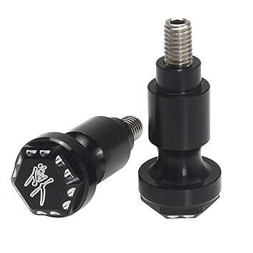 GIDIBII Seat Thumb Screw Bolt Quick Mount Tail Bolts Screws Cap for Suzuki GSX1300R Hayabusa 1999-2020 (2 PCS, Black)