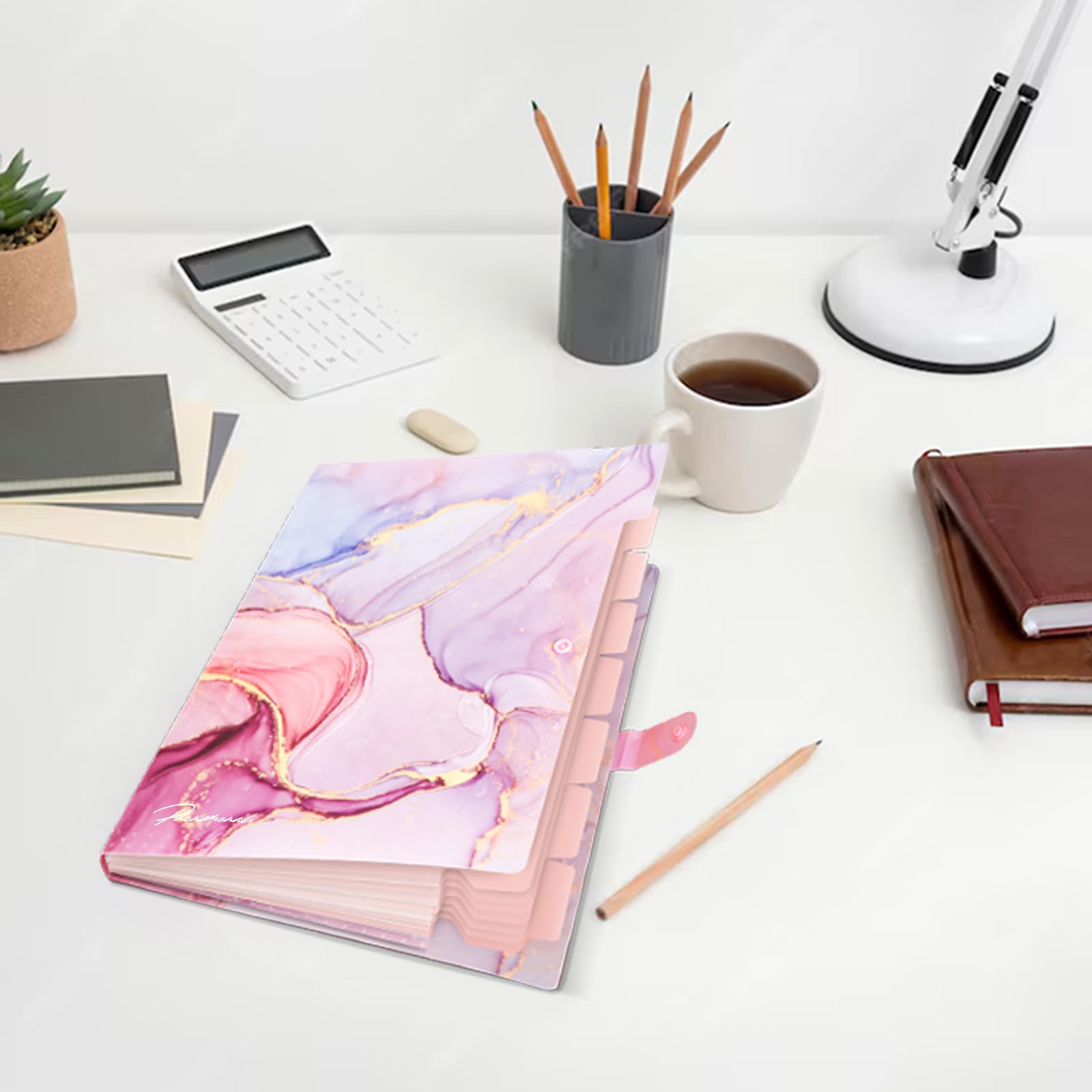 Carpeta expansible, carpetas para organizador de documentos importantes, organizador de archivos de acordeón, carpetas estéticas para estudiantes escolares, carpeta de archivos de 8 bolsillos para