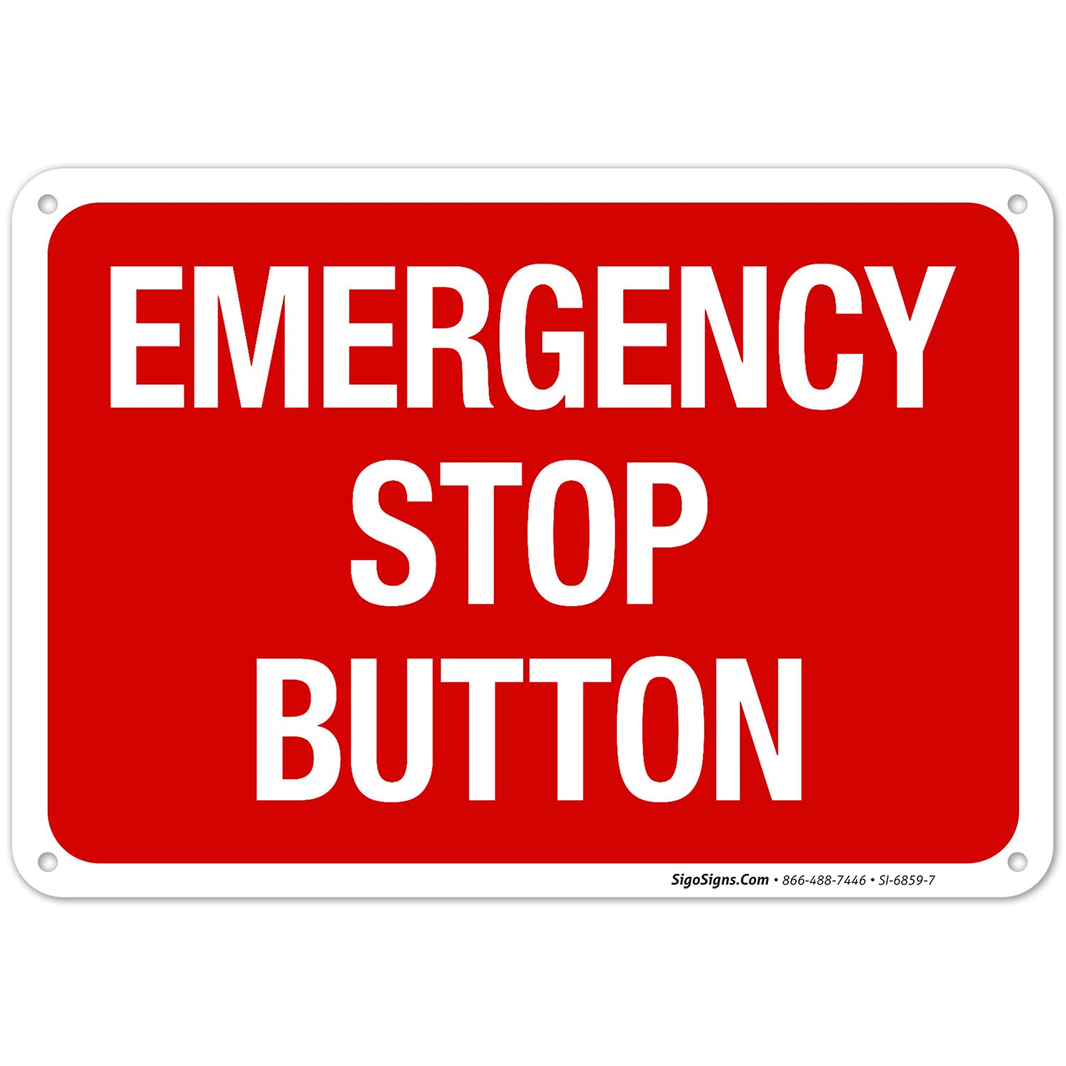 Emergency Stopping Only Sign