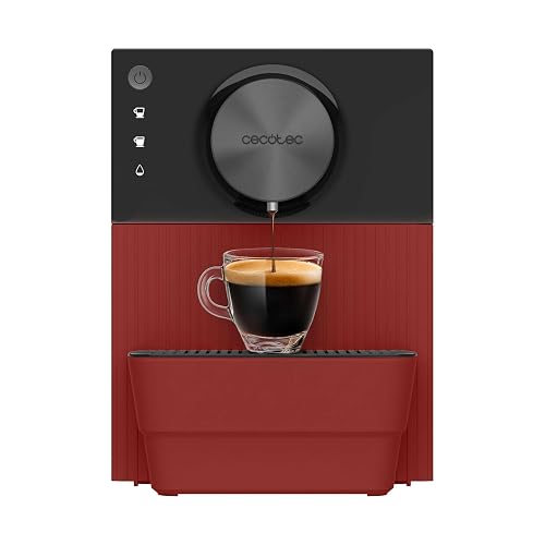 Cecotec Cremmaet Cube machine à café superautomatique compacte rouge 19 bars 1350W