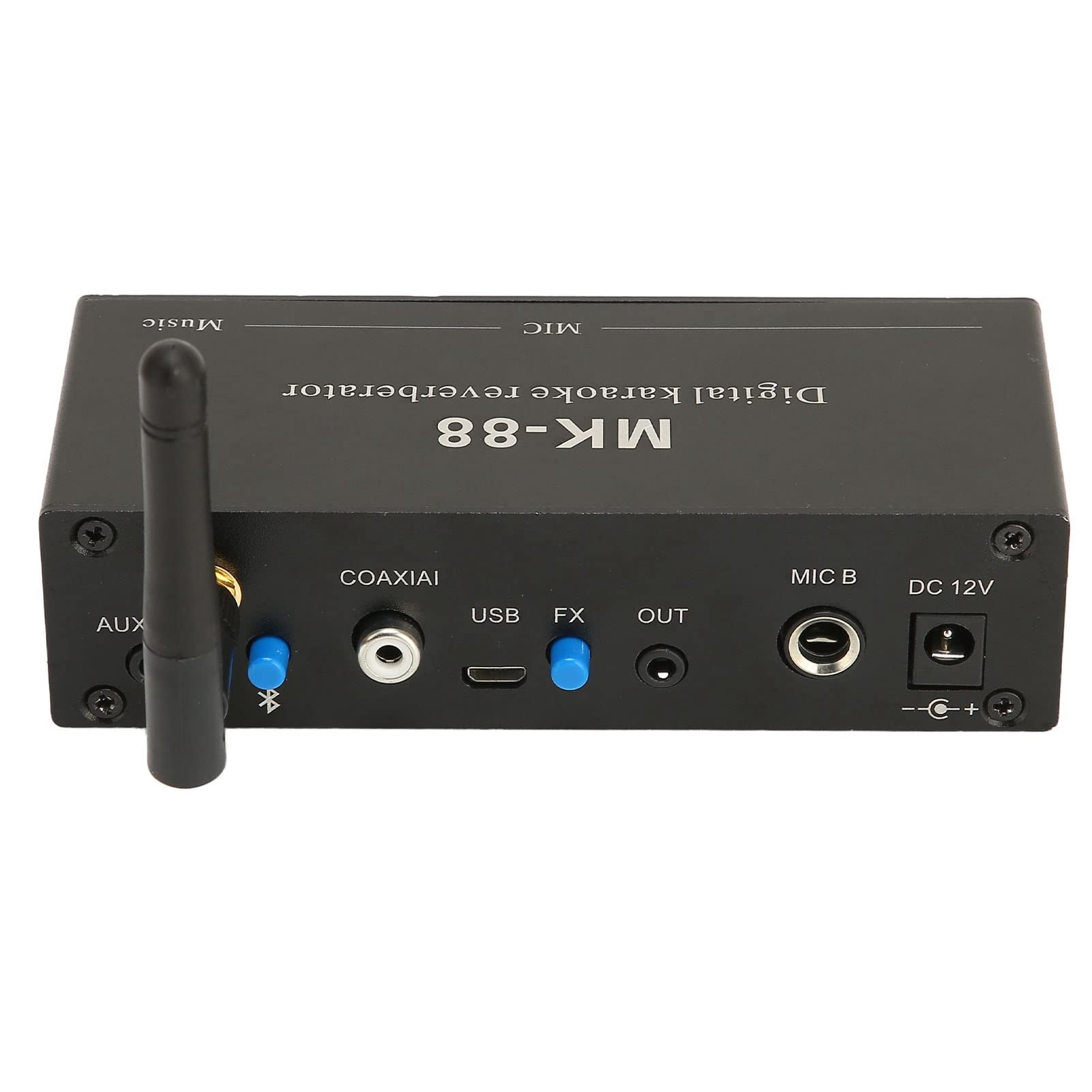 Mixer Karaoke Portatile, Doppio Input Microfono 6,5 mm Digitale, Sistema per DJ Stage Musica KTV for Feste Casa Eventi Live Party
