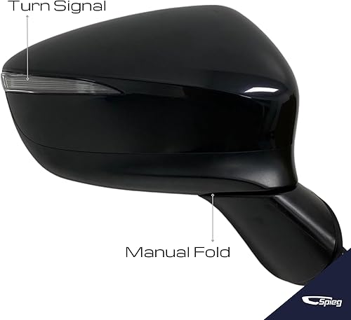 Miniatura 3 de Spieg Reemplazo del espejo lateral del pasajero para Mazda CX-5 2015-2016 señal de giro LED con calefacción eléctrica PTM 6PIN (derecha)