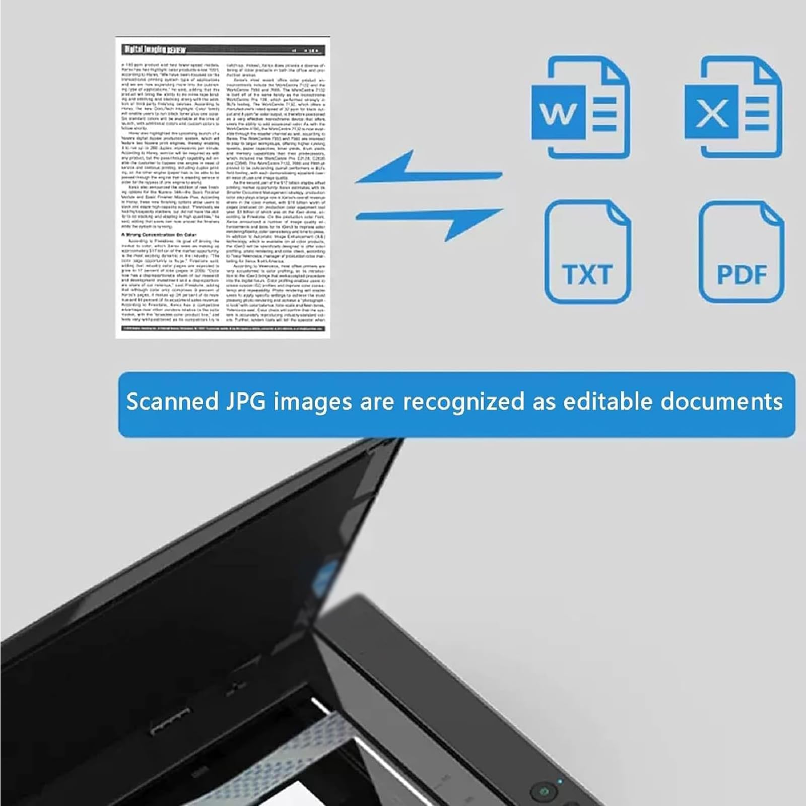 Escáner Plano De Gran Formato A3, Escáner De Documentos, Fotos Y Libros, 1200 PPP, Escanea 30,5 Cm X 42,7 Cm En 8 Segundos, con Fuente De Luz LED, para Bibliotecas Y Escuelas
