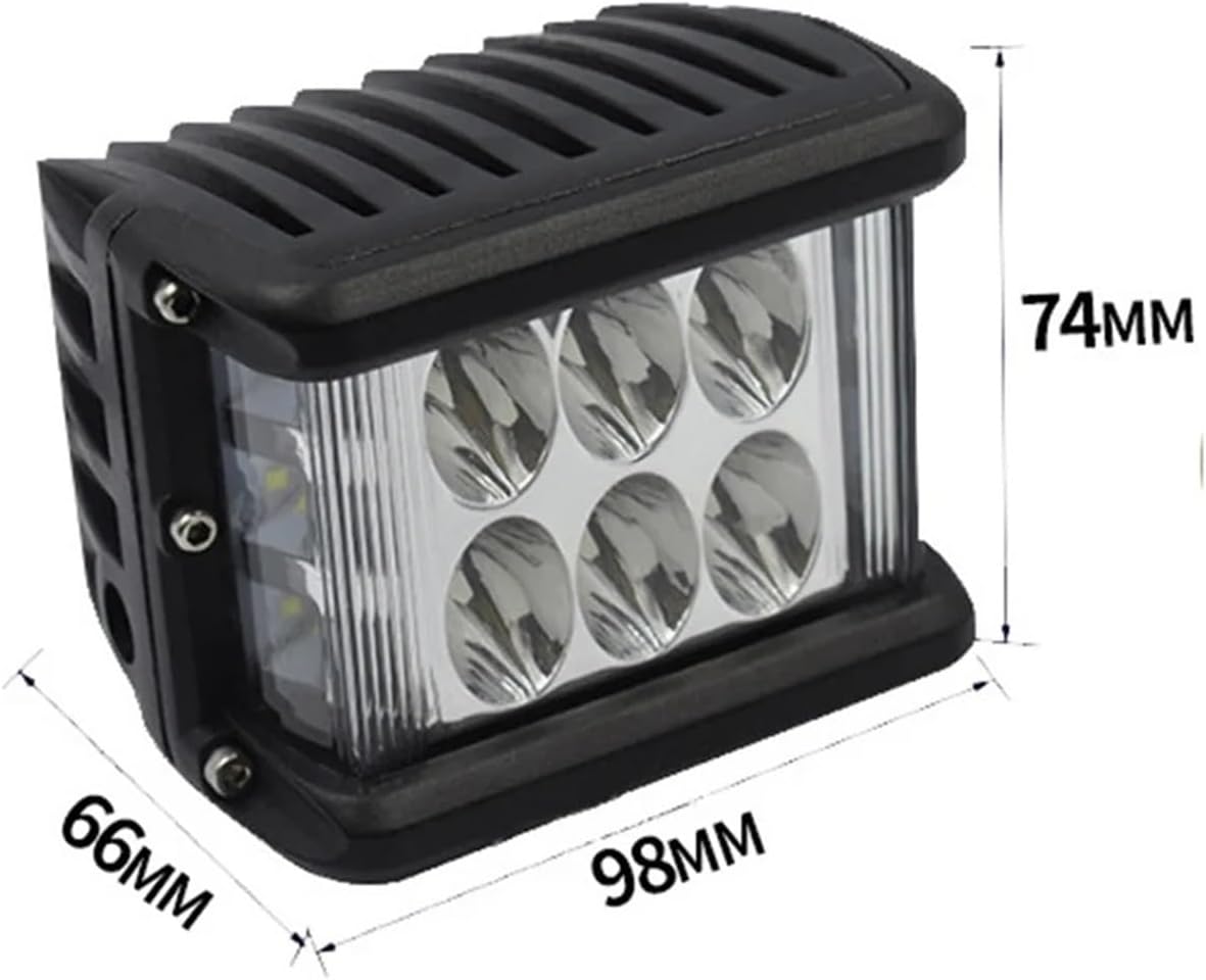 バイク ヘッドライト 12V 45W LED ドライビングライト 防水スポットライト キューブ ワークフォグランプ 補助スポットライ