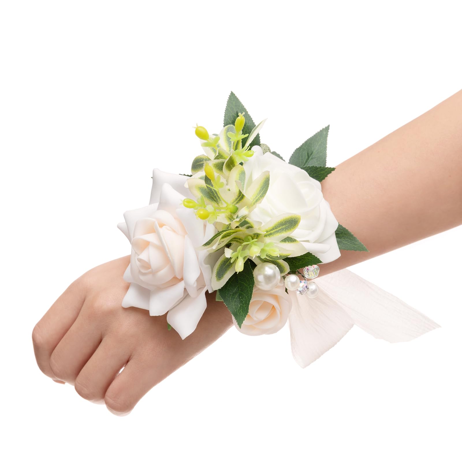Amazon.com: Ling's moment Corsage Wristlet, Prom Wrist Decor