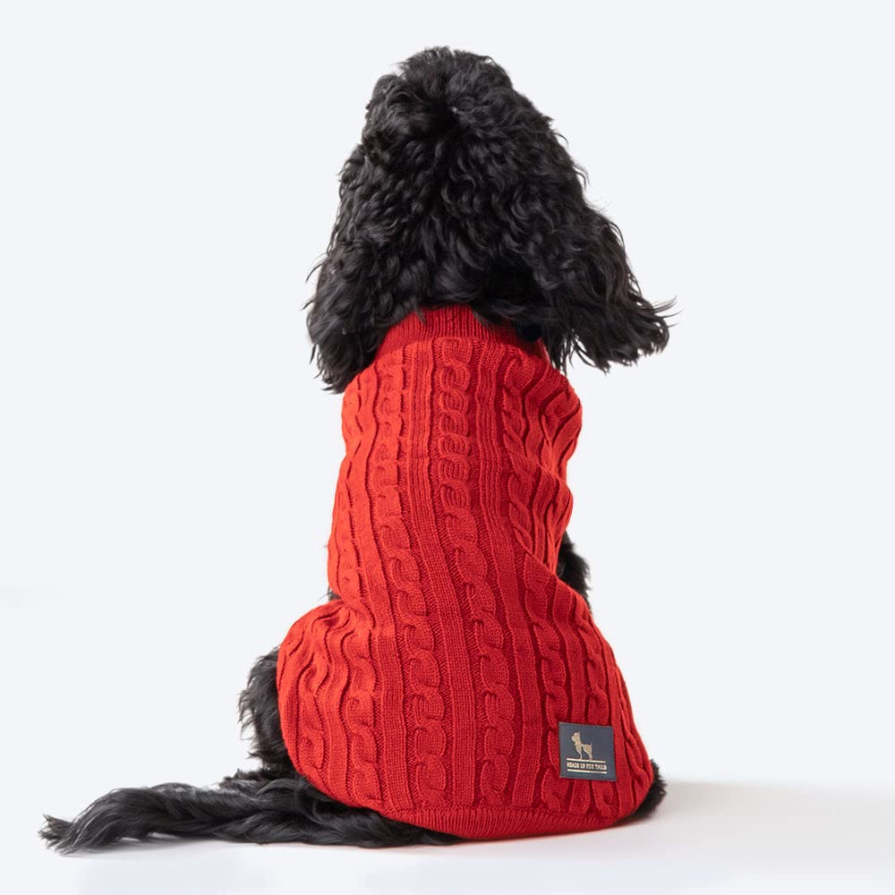 HUFT Cable Knit Sweater - Fire Whirl Red - 2XL (B0BH581ZRM) Amazon Price History, Amazon Price Tracker