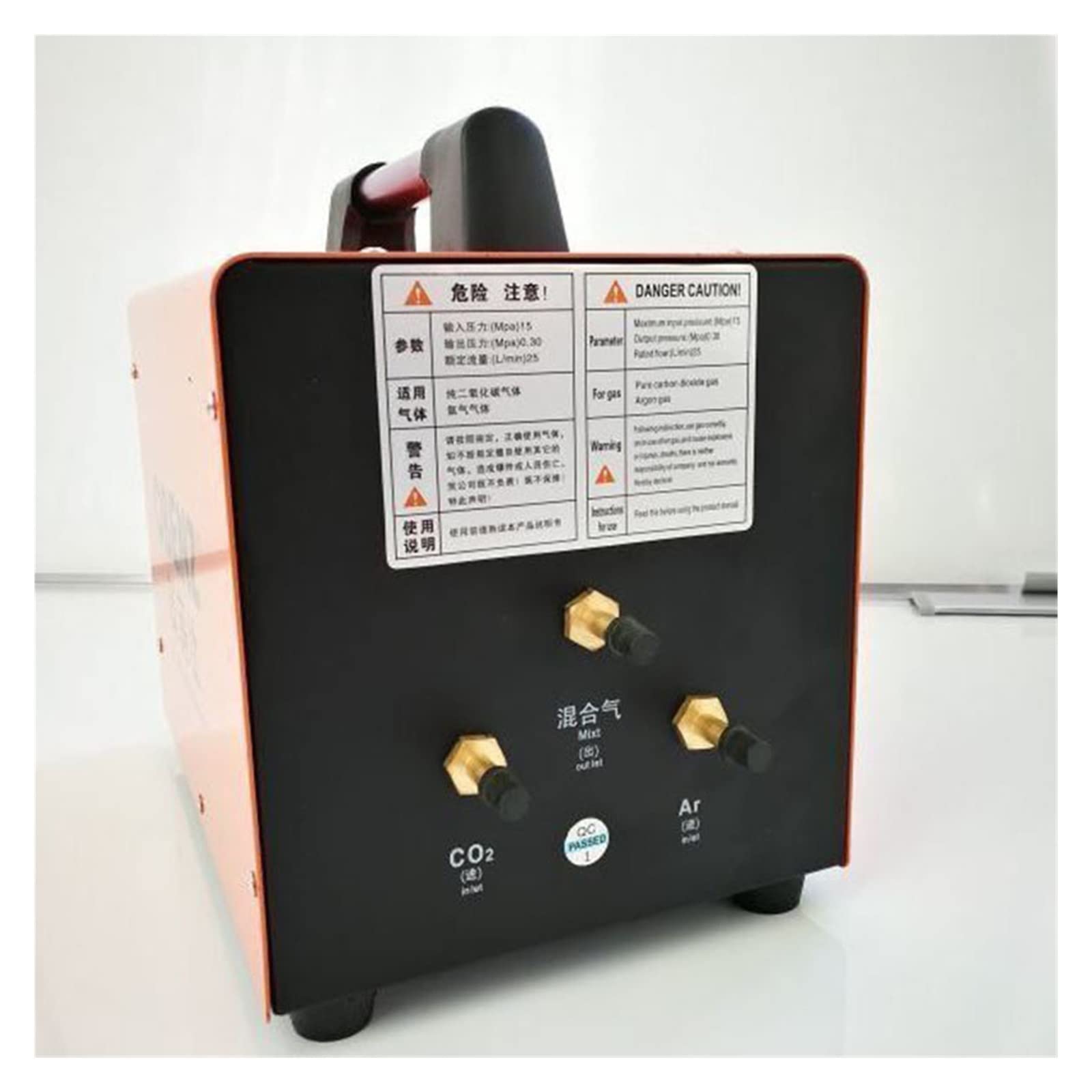 Mezclador de Gas OBC-528G Ar + CO2, máquina de mezcla de gas, máquina de soldadura por arco de argón, mezclador de argón CO2