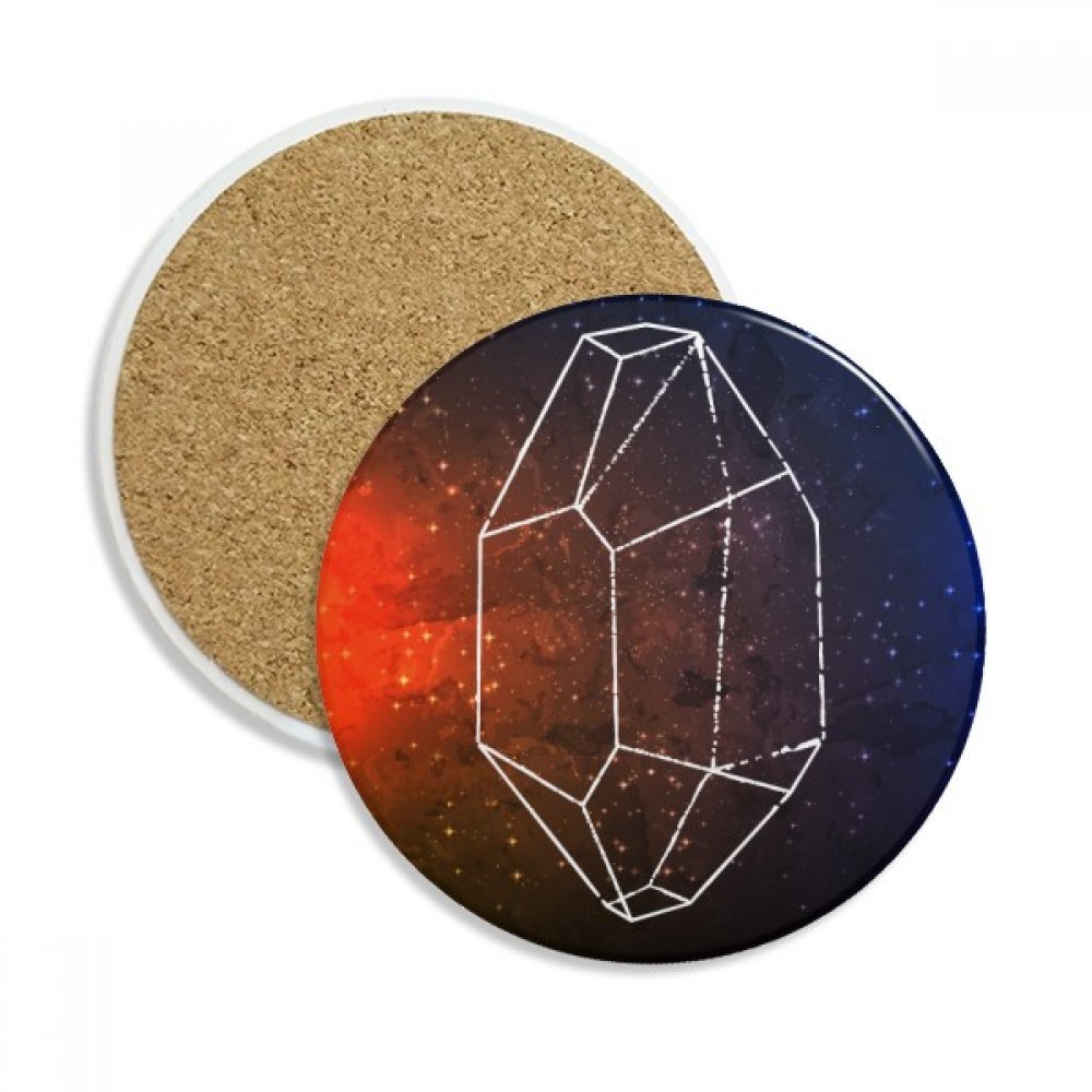 Coaster en céramique absorbant de boissons dessous de verre pierre marron pour tasse
