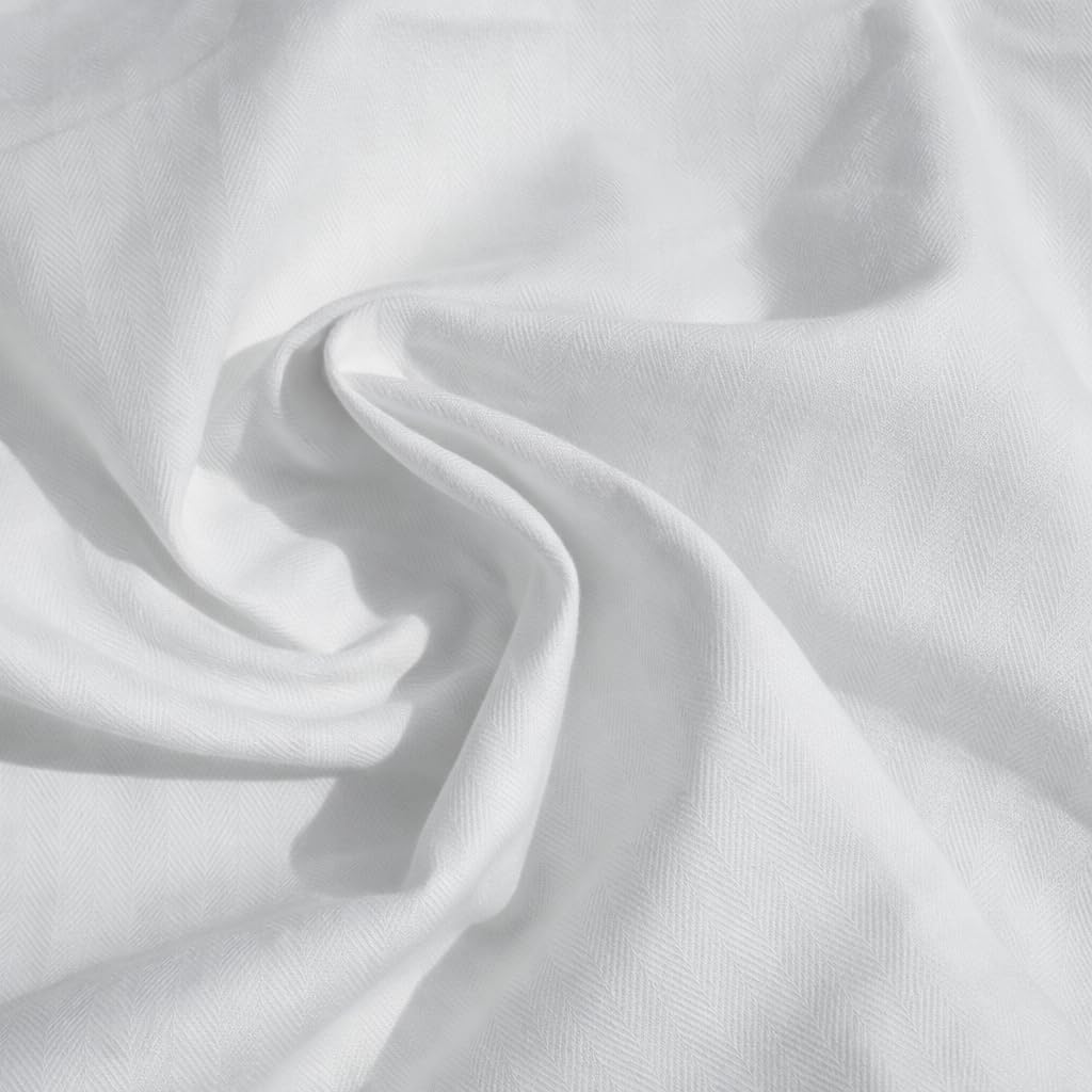 Coutil Fabric Corset | Pure Cotton Corset Making Fabric Twill Herringbone Weave, Stronger Than Corset Mesh | by The Yard (White, 1 Yard (36" x 58")) — view 5
