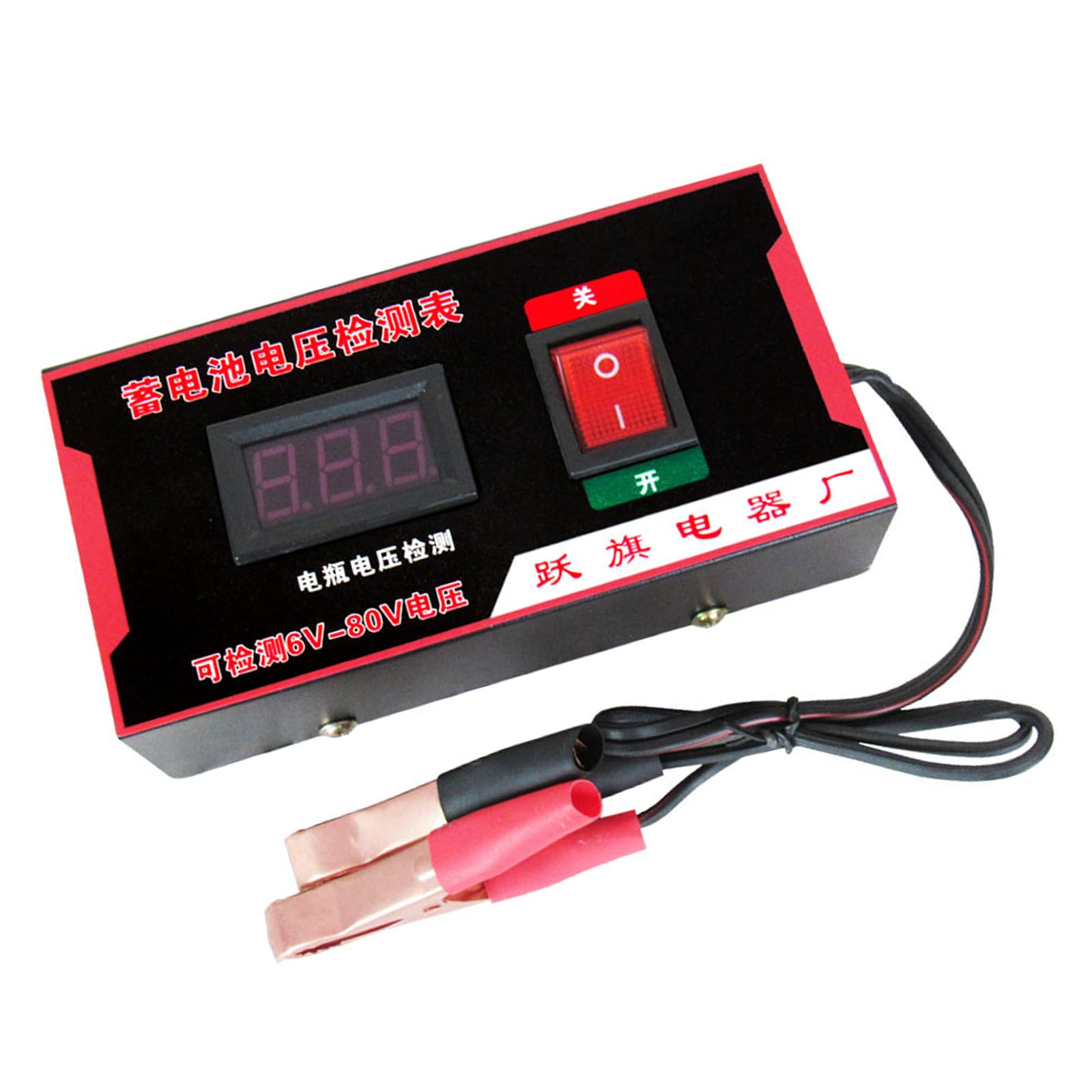 Compact Detector with Switches for Car and Electric Vehicle Batteries Covering 6V-120V Motorcycle Battery Potential Inspector