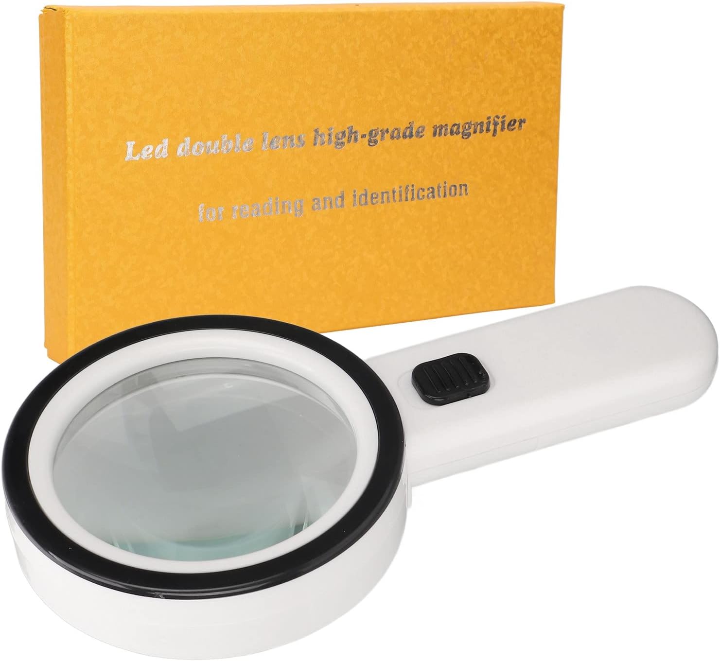 Handheld Magnifying Glass,Magnifying Glass with Light 30X