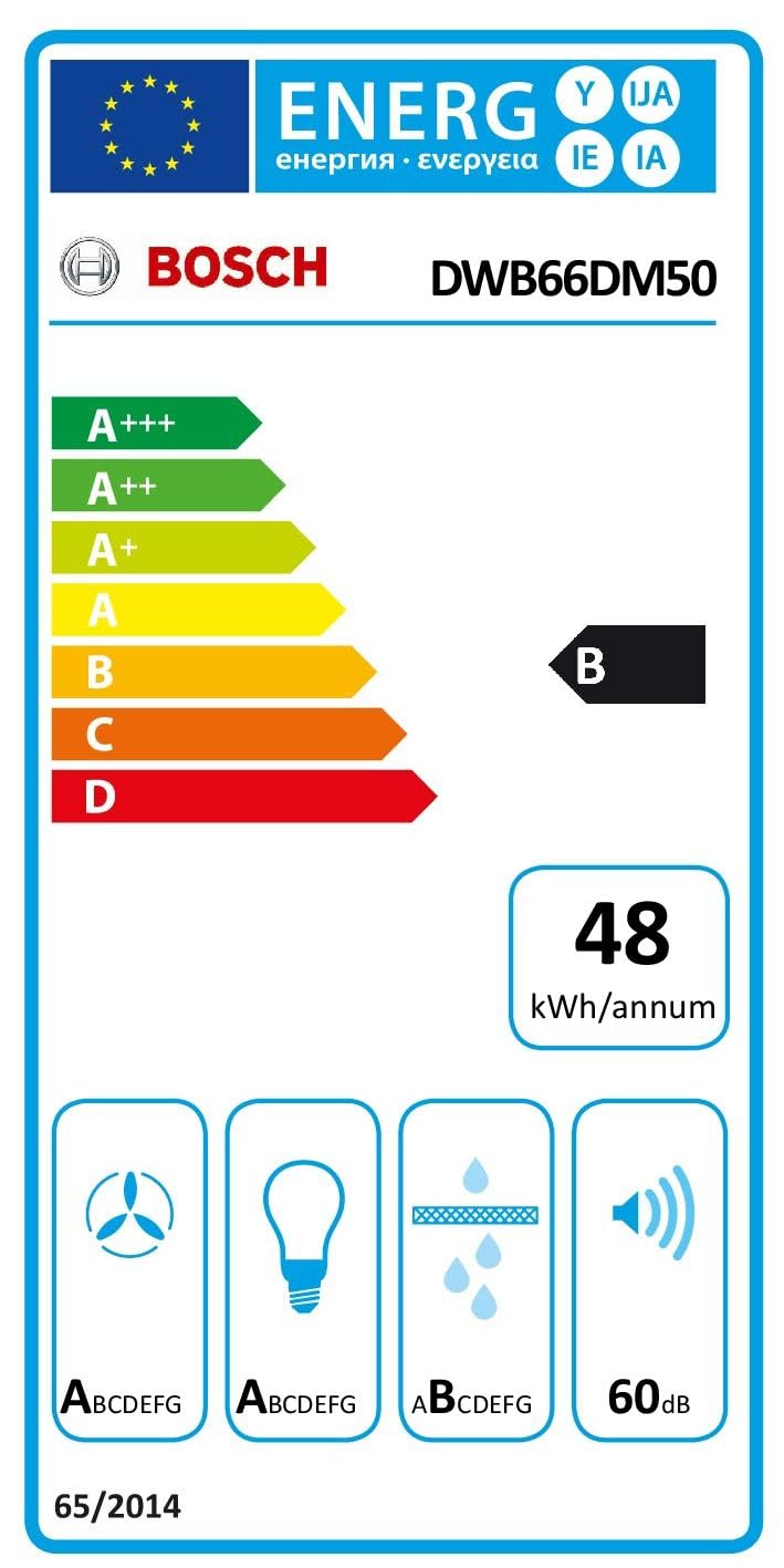 Bosch Serie 4 DWB66DM50 Wandesse 60 cm Edelstahl Umluft Abluft LED DirectSelect