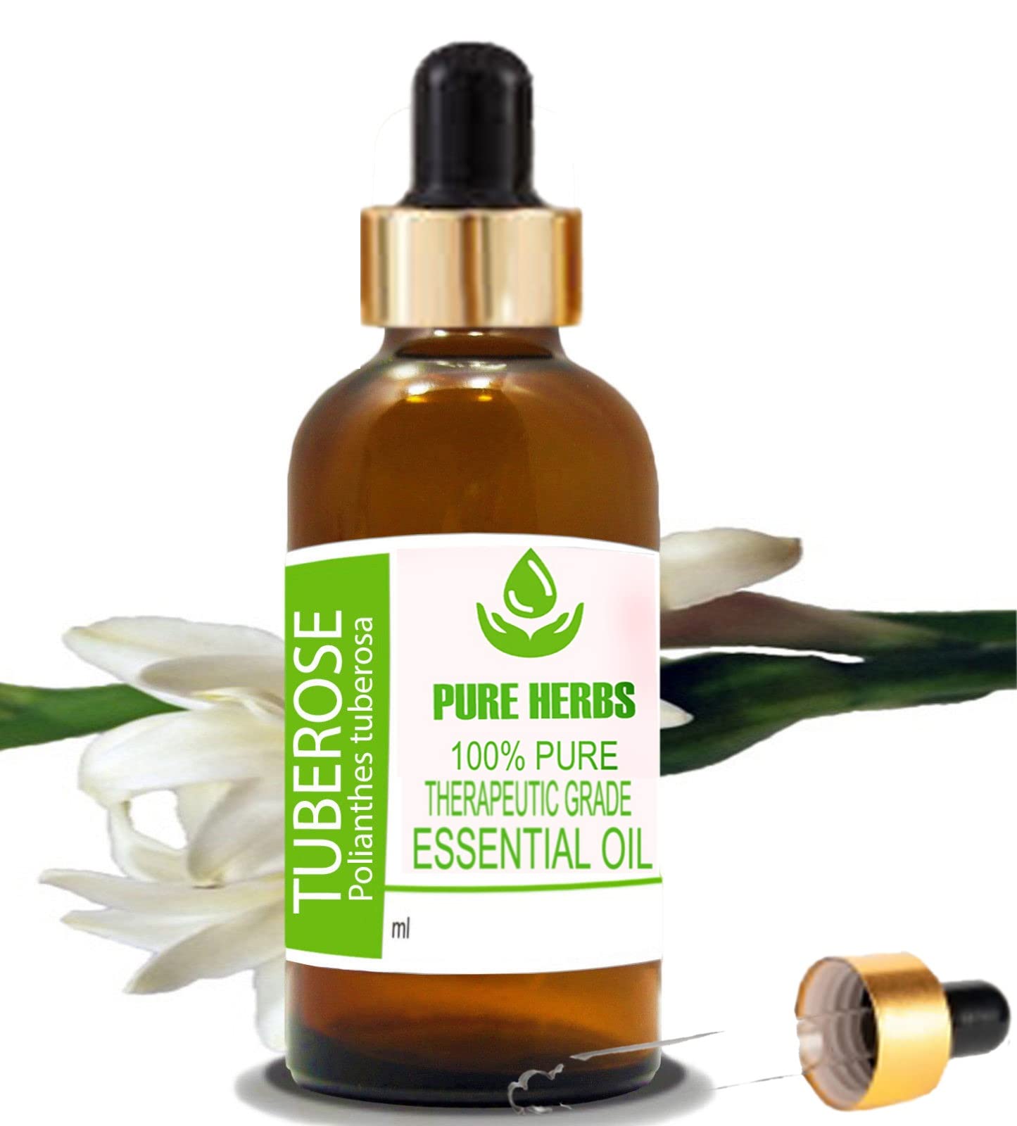 Pure Herbs Tuberose (POLIANTHES TUBEROSA) Pure & Natural Therapeutic Grade Essential Oils (50ml)