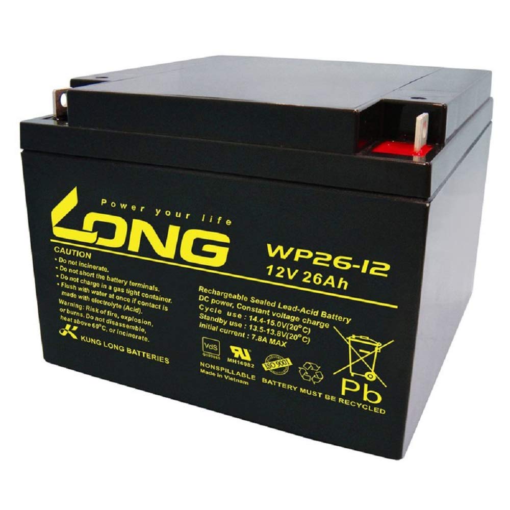 WSB BLEIAKU 12V 26Ah VDs BLEI-AKKU 12V 26Ah AGM Volt COMPATIBLE CON 24Ah 28Ah 30Ah