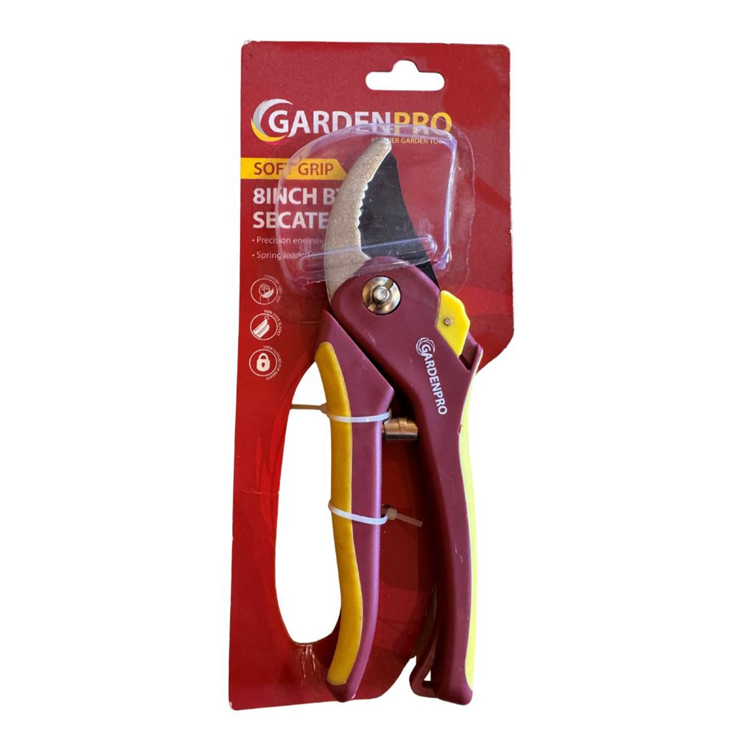 Warma Garden Pro Secateurs Soft Grip Pruning Shears Plant Cutter Snipping Hand Scissors Trimming Tool - For Flowers Plants Flowers Hedges - 8 Inch