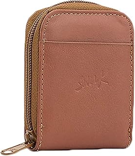 سفن كيه محفظة للبطاقات والهويات جلد للرجال، بني