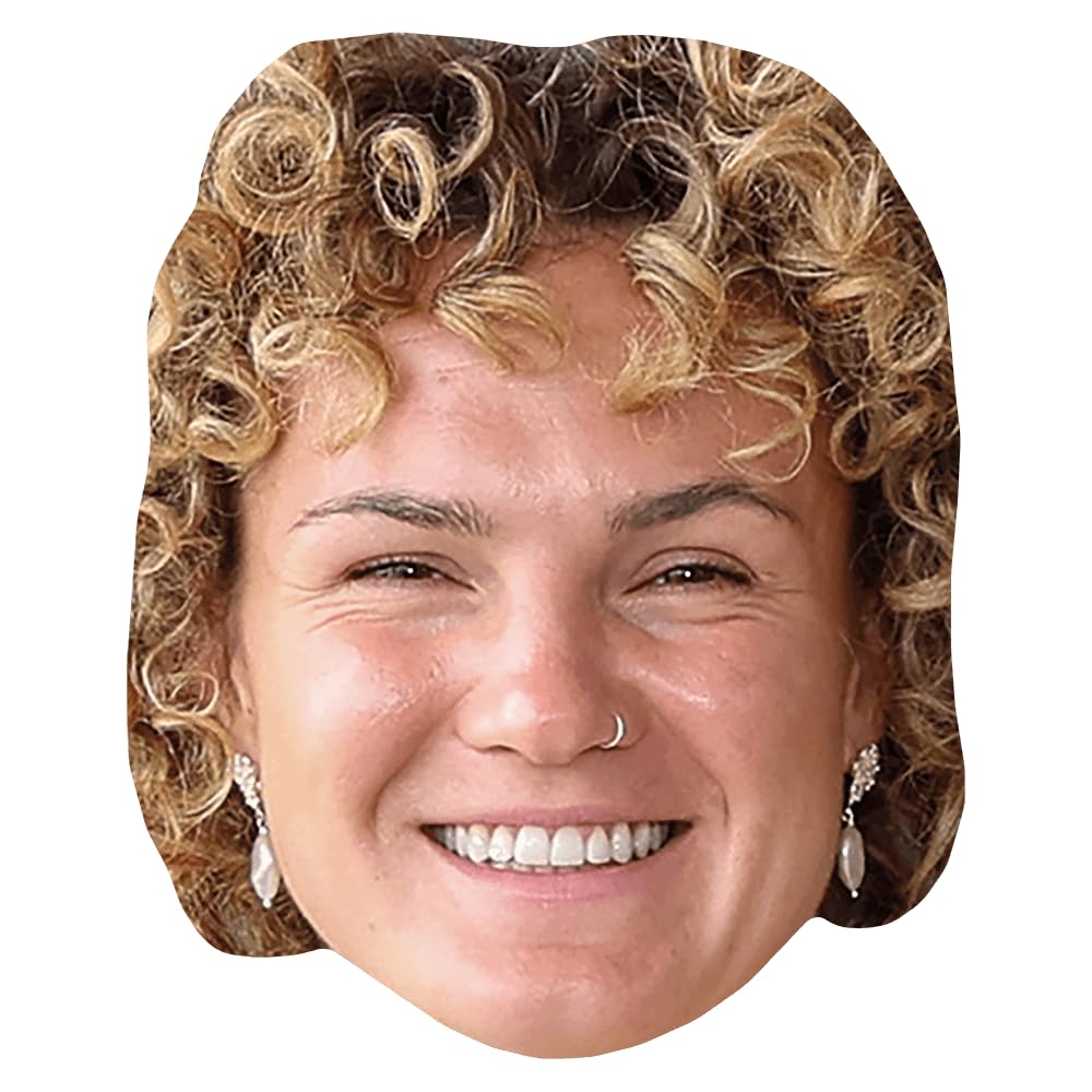 Ellie Kildunne (Smile) Celebrity Mask, Flat Card Face, Fancy Dress Mask