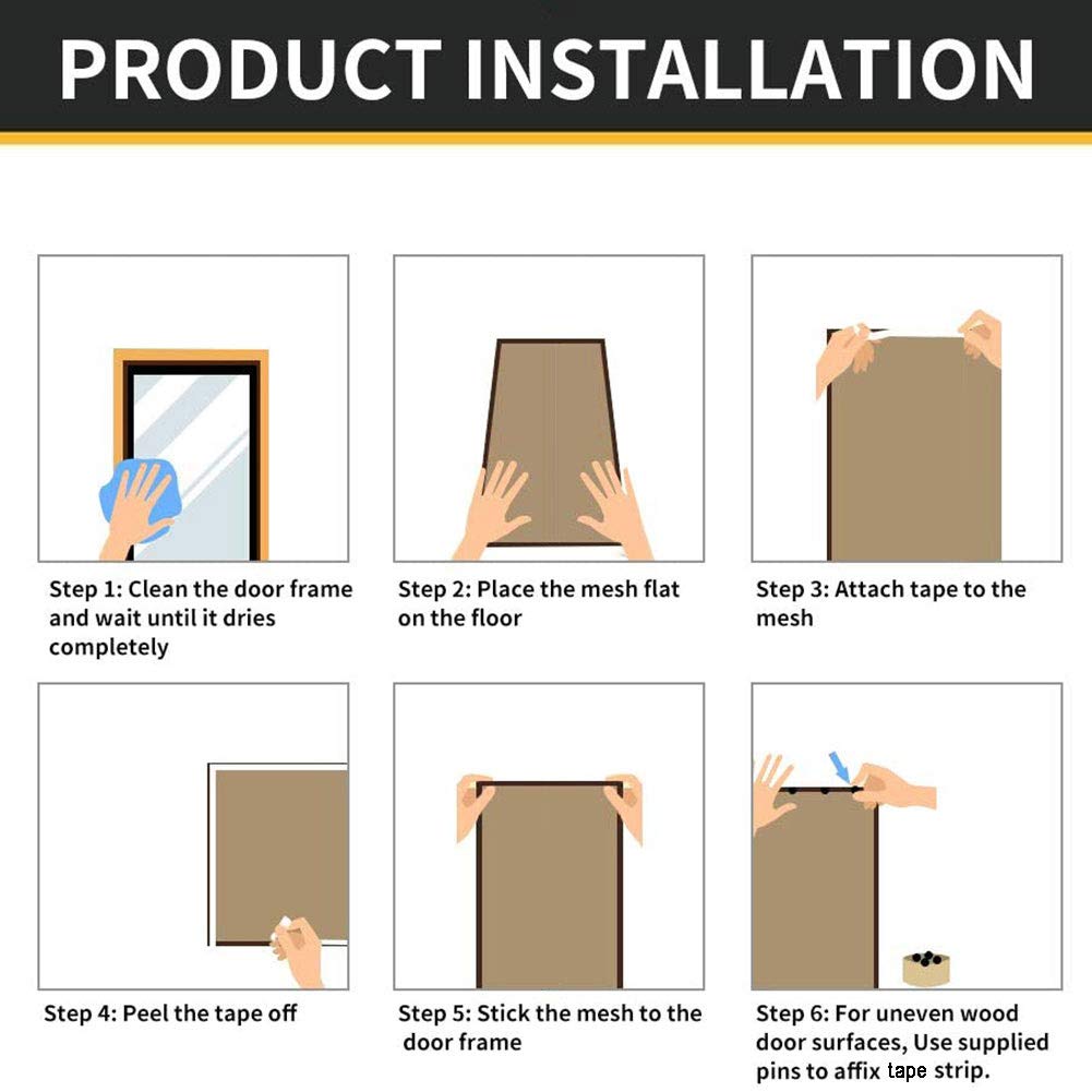 Mosquitera mejorada para ventanas, mosquitera personalizable con cinta adhesiva de de 50 x 54 pulgadas, fácil instalación, protección de malla