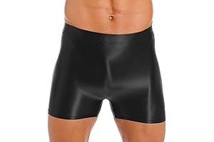 Mens Shiny Sports Tights: Biker Shorts with Style