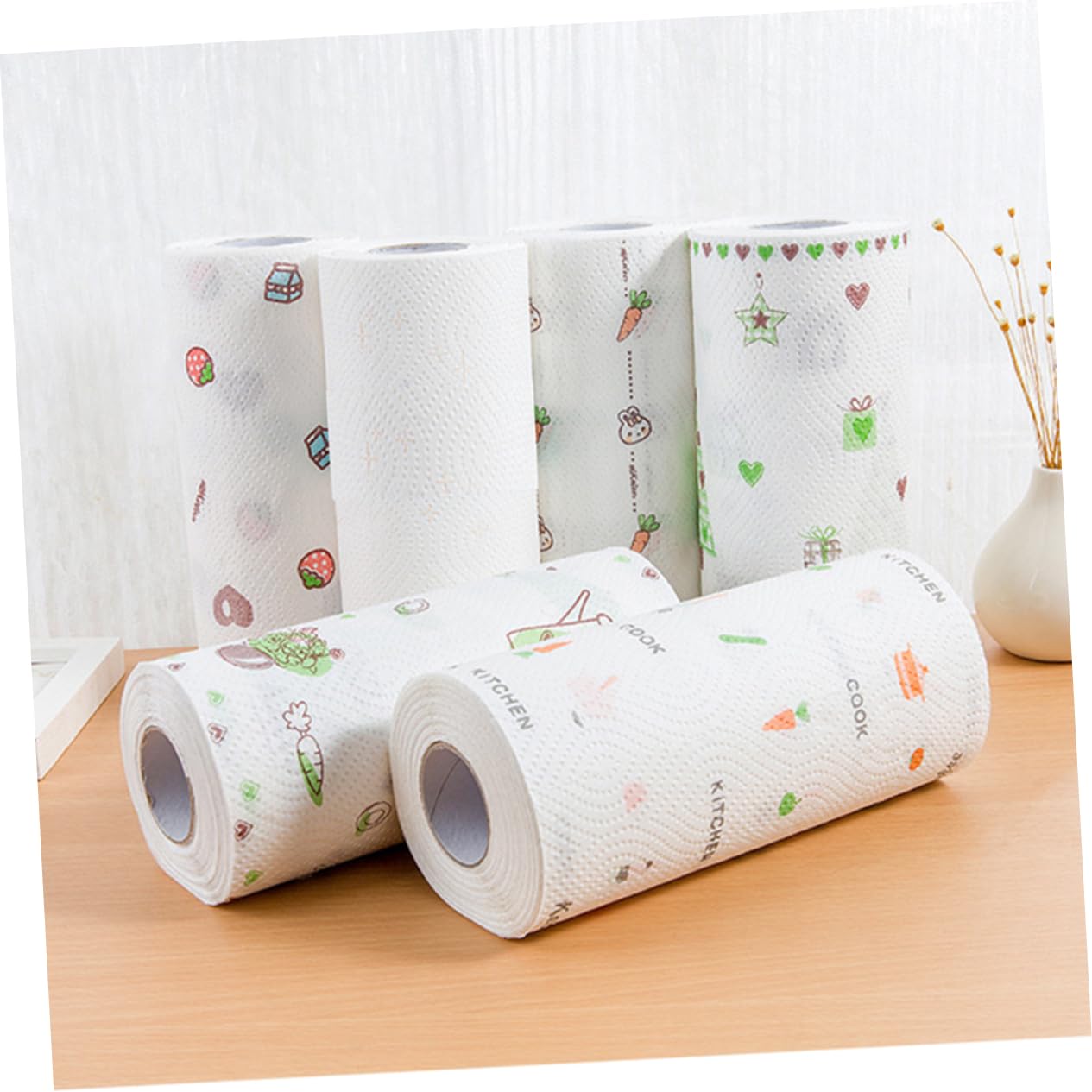 Healeved Odporny na Rozdarcia Papier Kuchenny w Rolkach 2 Rolki Pochłaniające Olej Serwetki Papierowe do Domu Wiele stylów