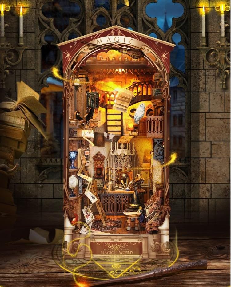 Amazon | Auyyhui 【魔法の世界】ドールハウス ミニチュア 木製