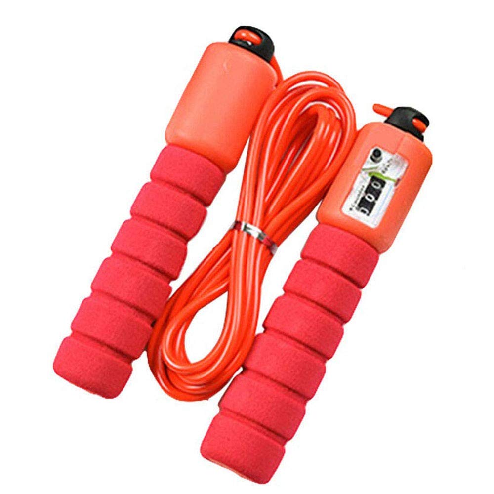 Vrct Skipping Rope with Counter Anti Slip Rubber Grip & Adjustable Length Skip Jump Number Count Upto 999 Assorted Colors-image-28