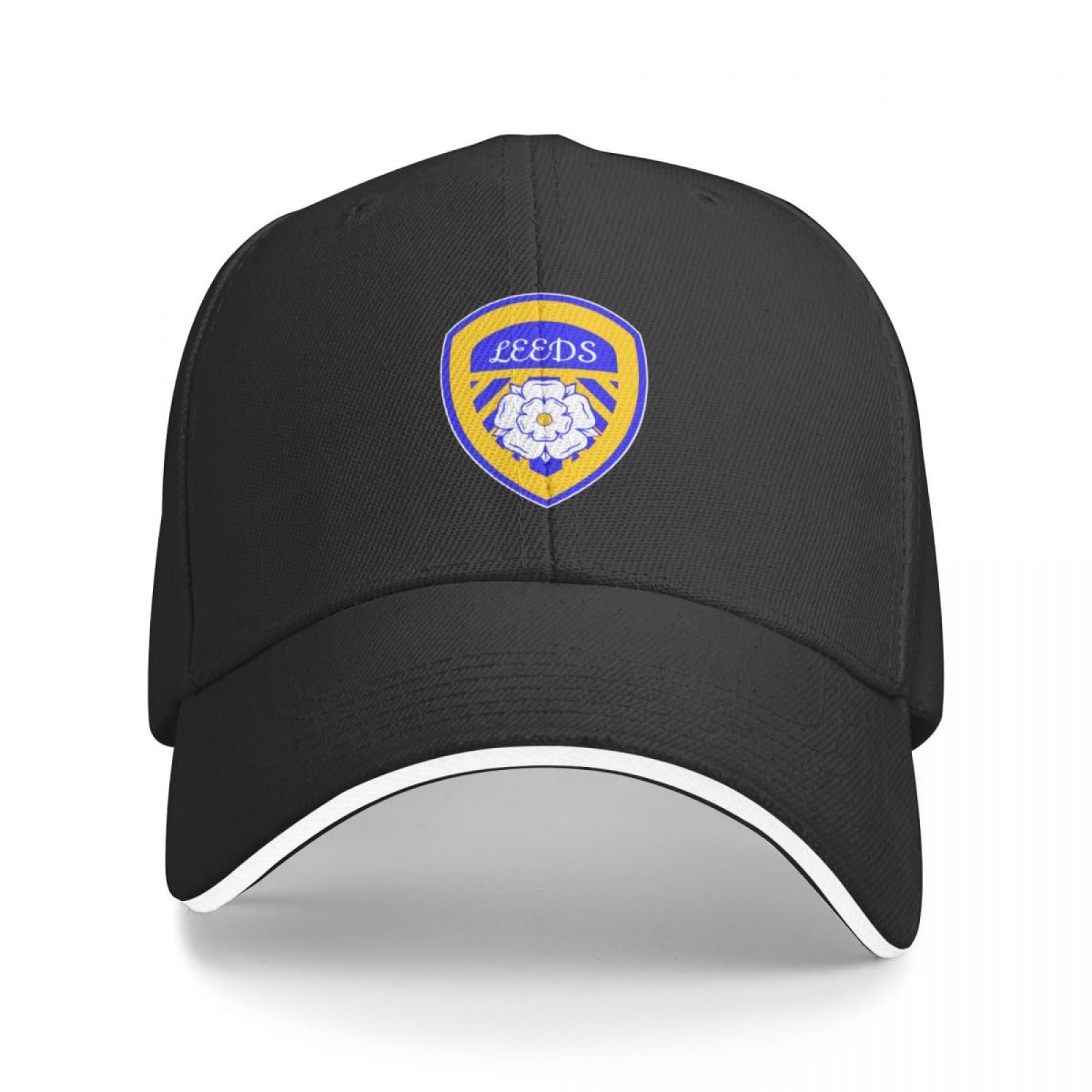 CIZIEOE Baseball Cap Leeds Crest Fanmade Merchandise Big Size Hat Rugby Sports Cap Thermal Visor Black